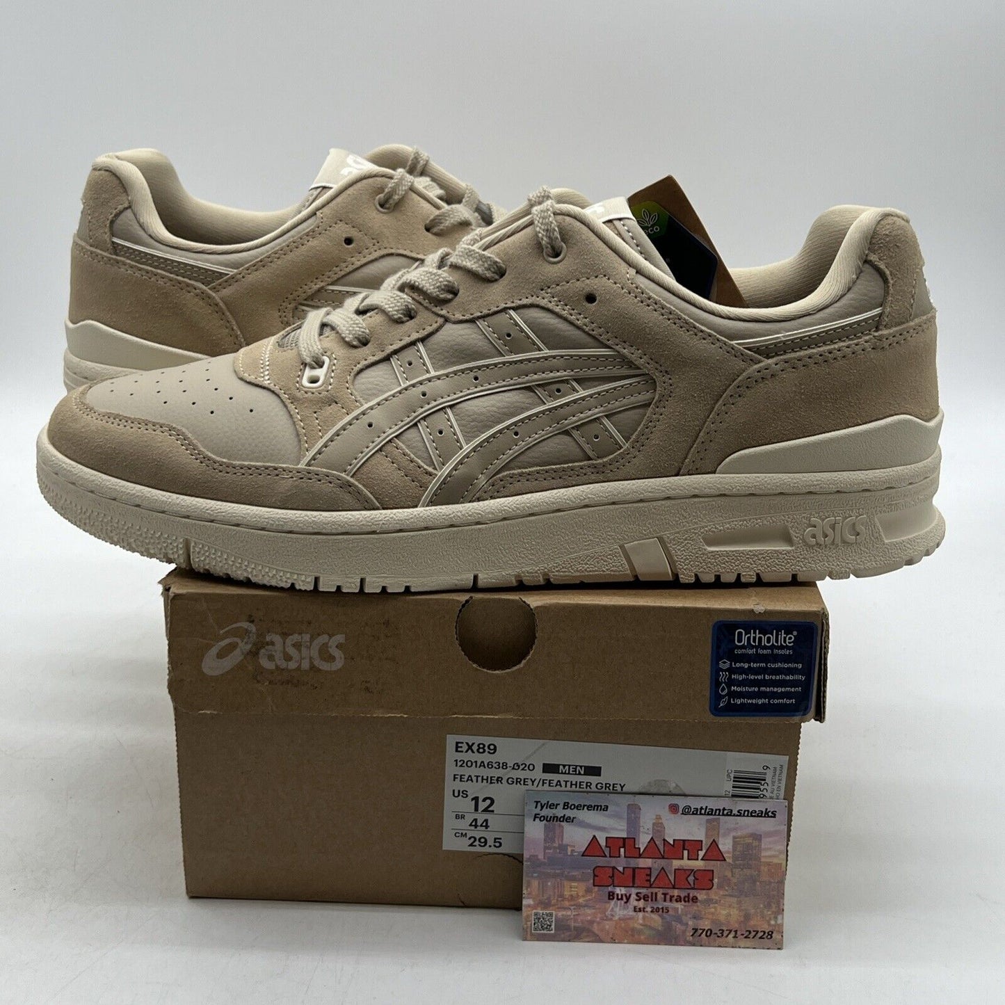 Size 12 - ASICS EX89 Feather Grey Suede Leather (1201A638-020)