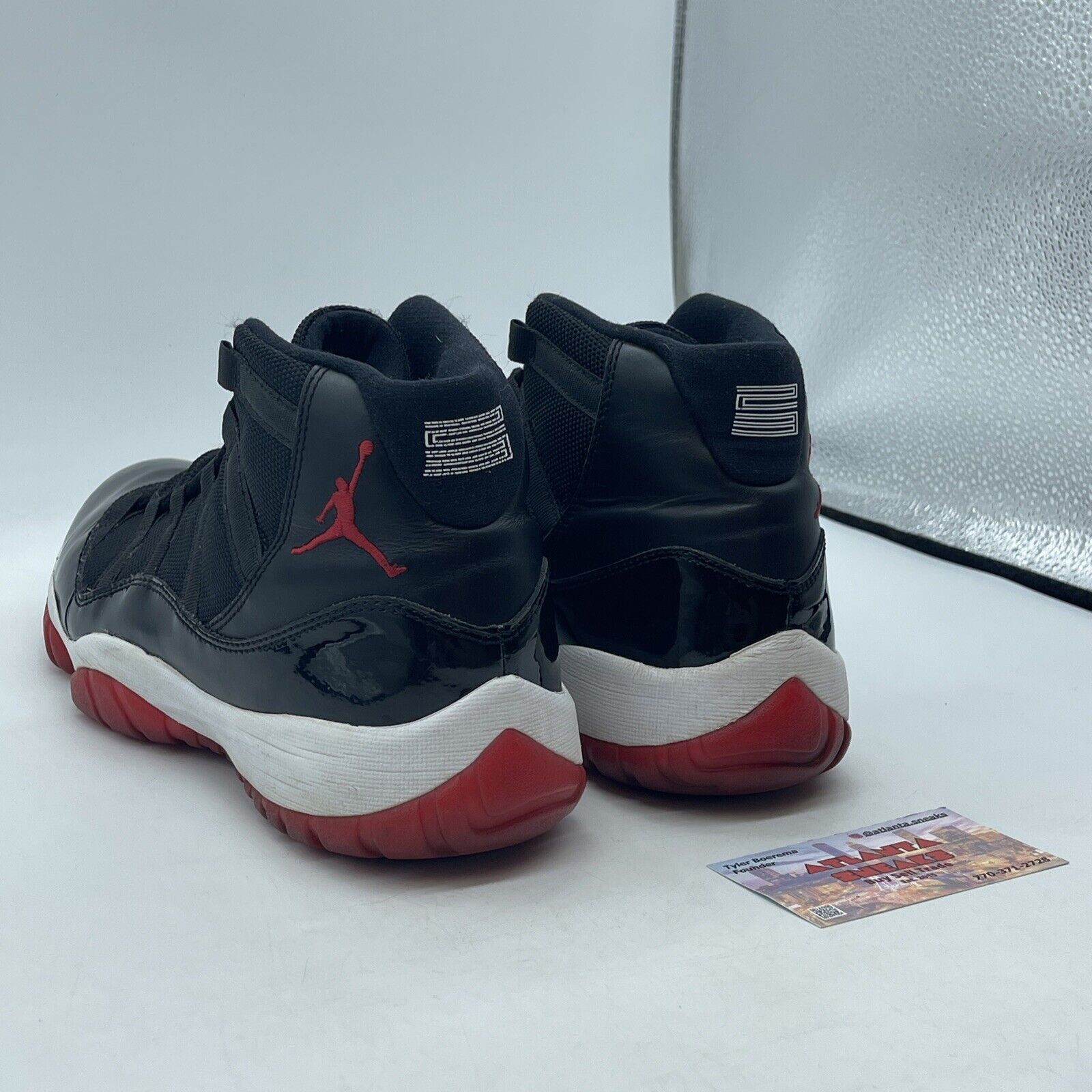 Size 10 - Jordan 11 Retro Bred 2012 Black Red White (378037-010)