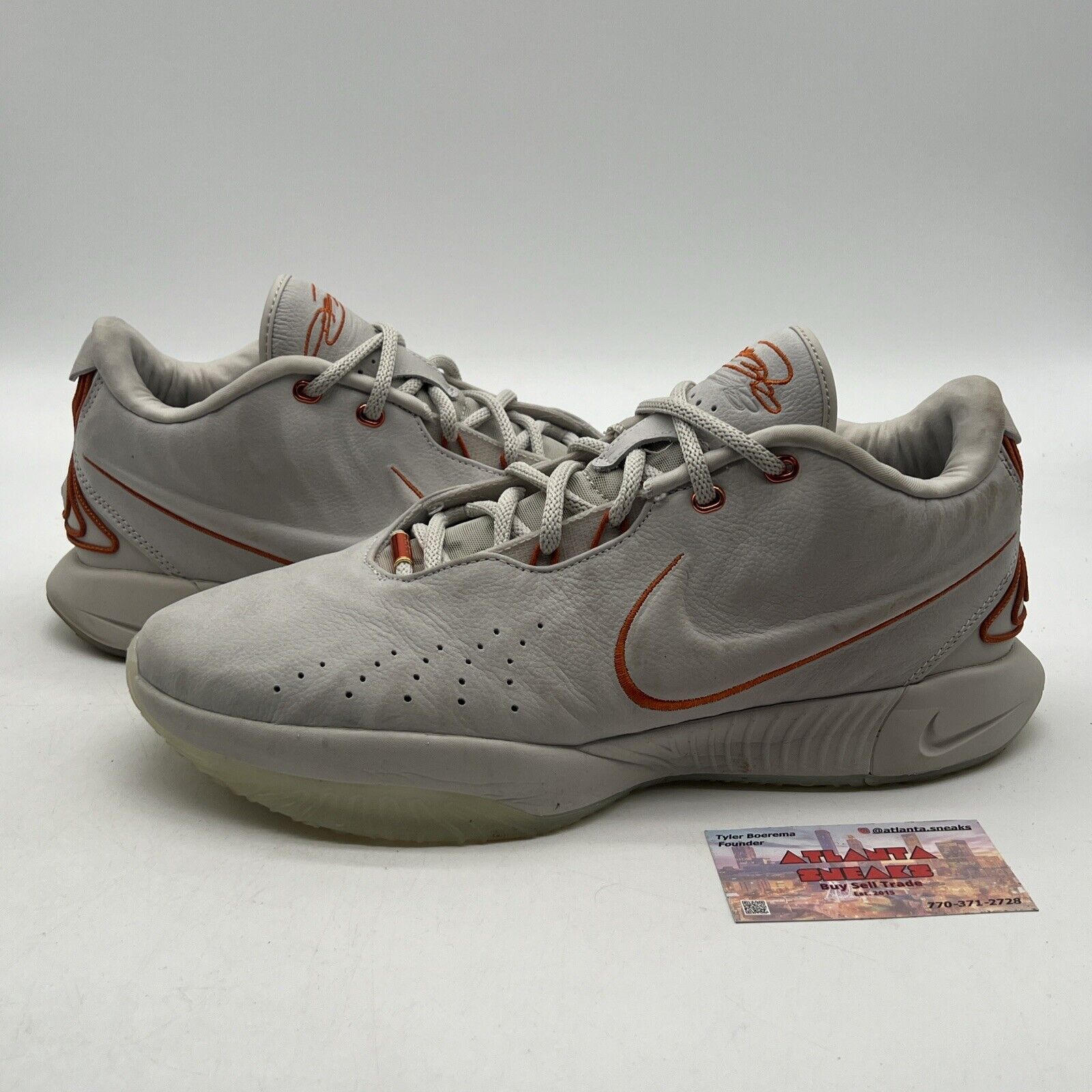 Size 12 - Nike LeBron 21 Akoya - Orange Tan Suede (FV2345-001)