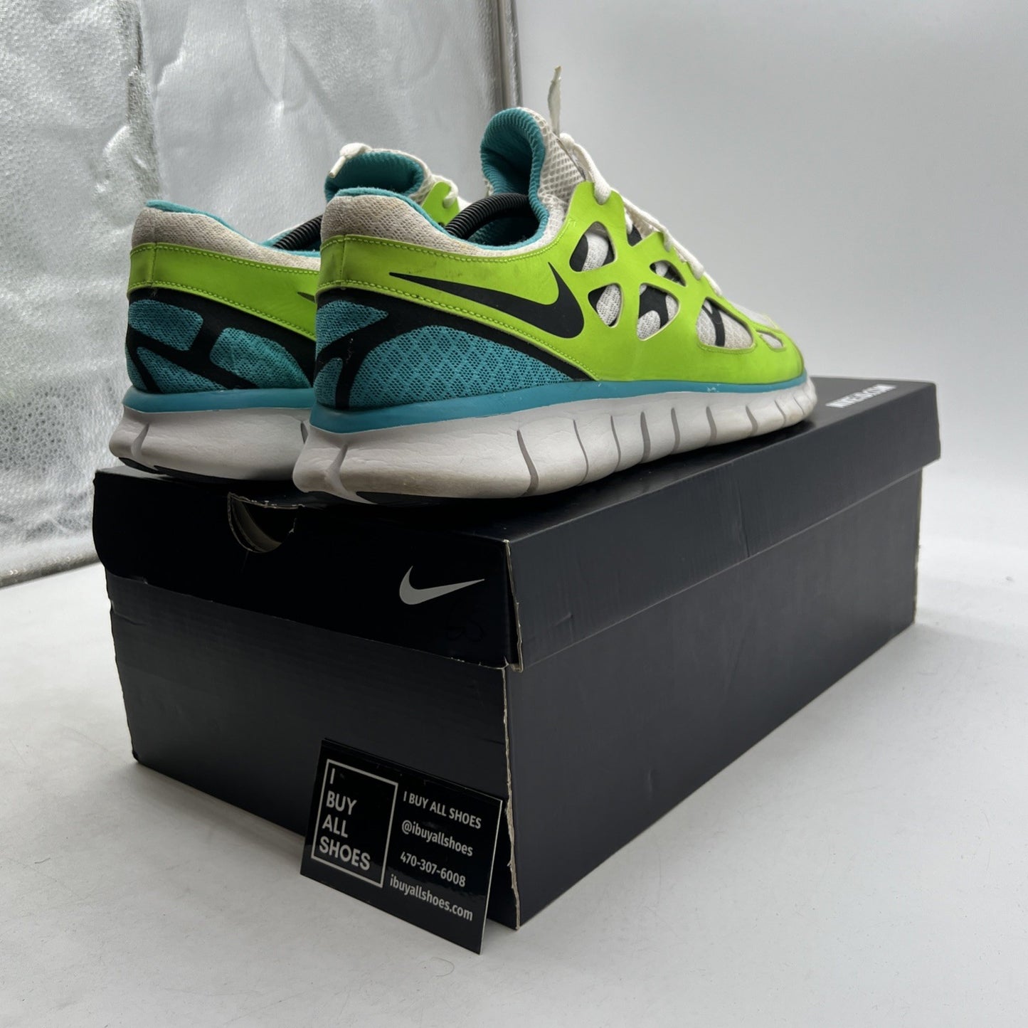 Size 13 - Nike Free Run 2 Apple Green Running Nike ID (466985-991)