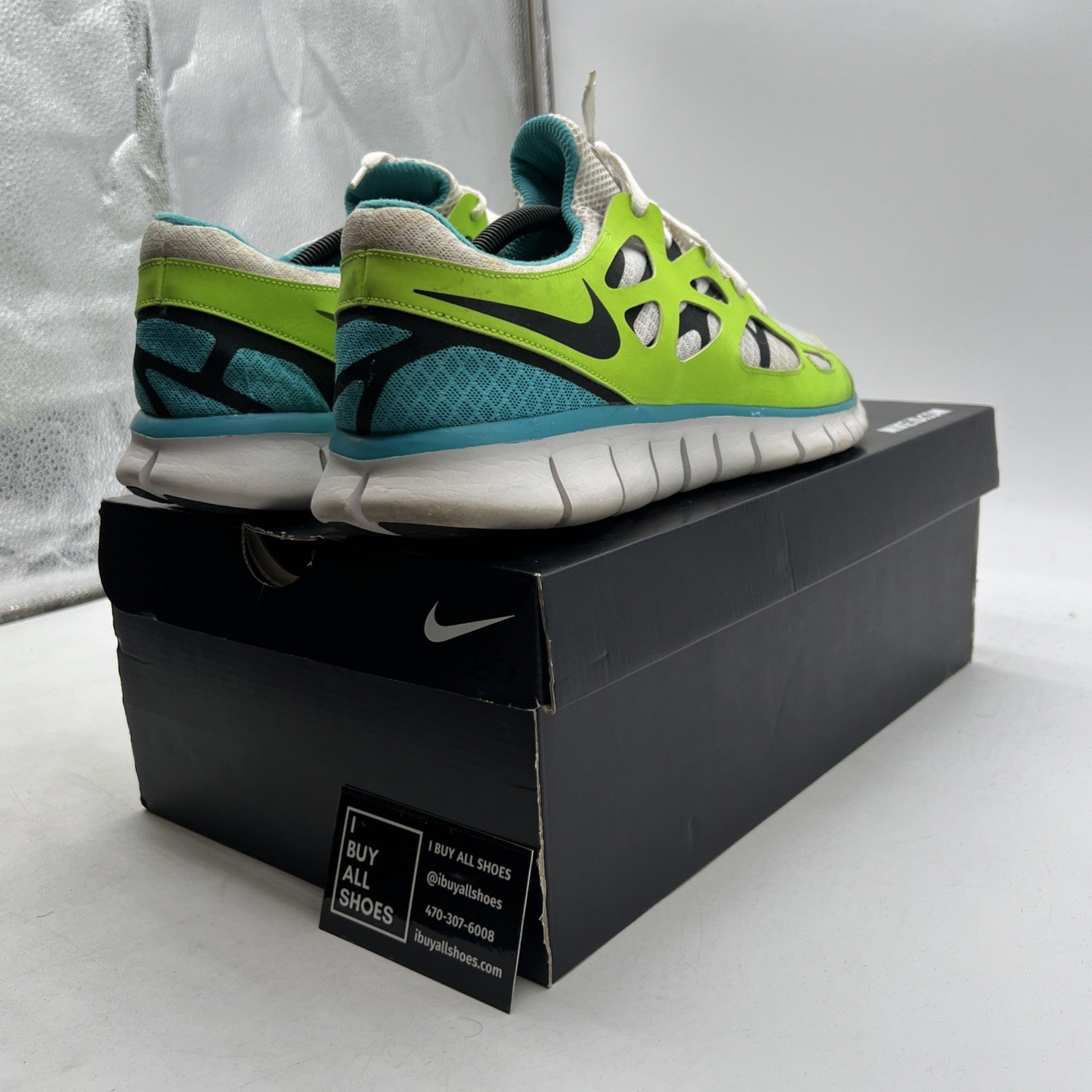 Size 13 - Nike Free Run 2 Apple Green Running Nike ID (466985-991)