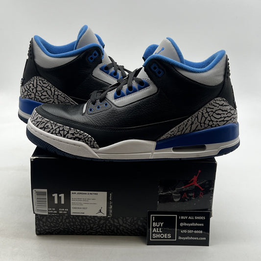 Size 11 - Air Jordan 3 Retro Sport Blue (136064-007)