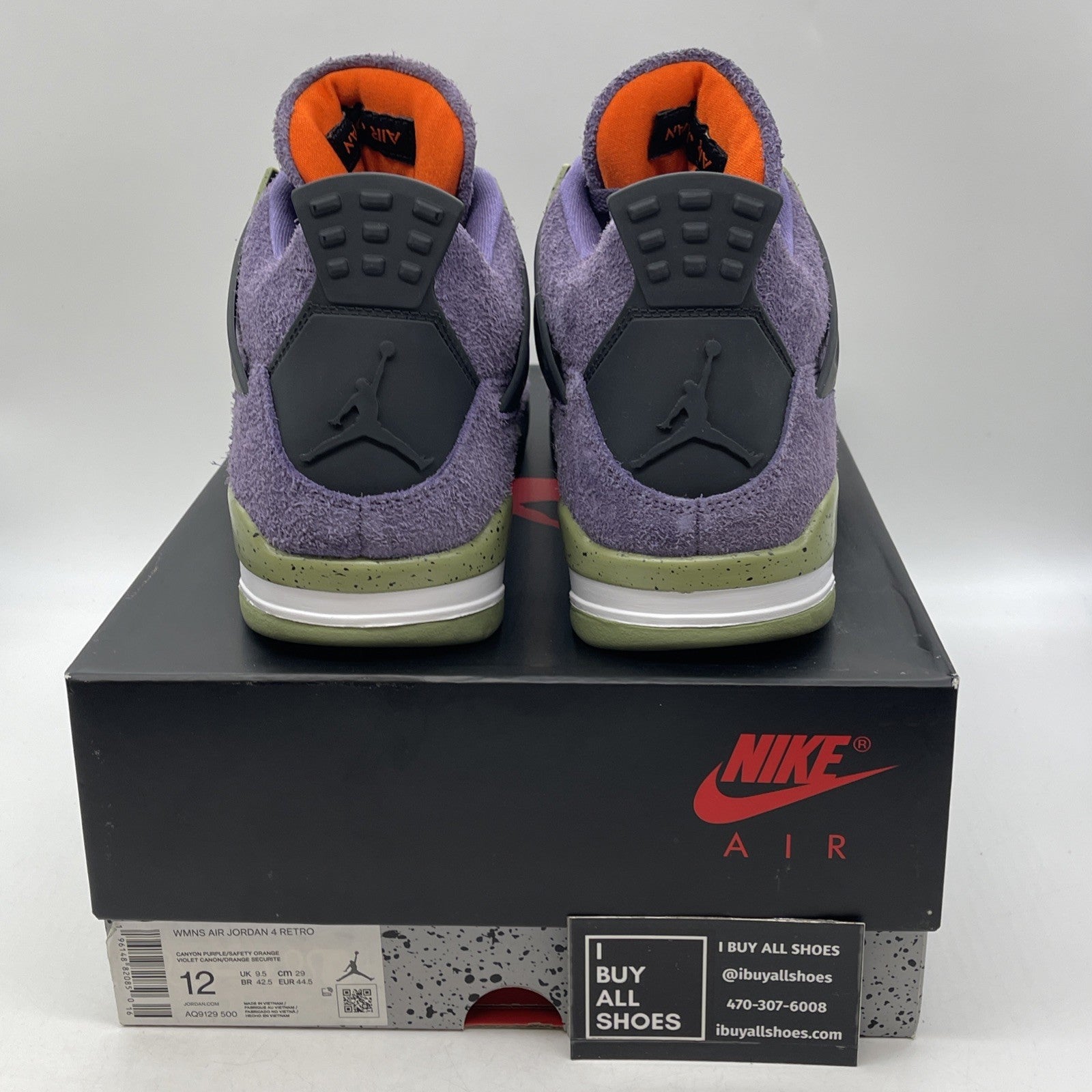 Size 12W - Air Jordan 4 Retro Mid Canyon Purple (AQ9129-500)