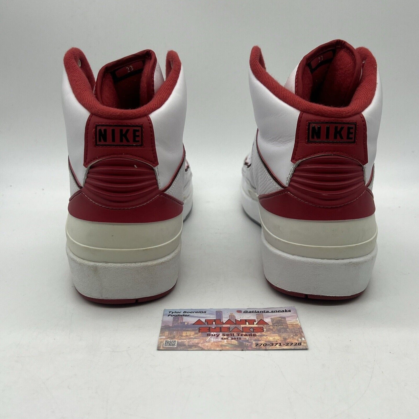 Size 12 - Air Jordan 2 Retro Chicago Home Red White Black Leather (385475-102)