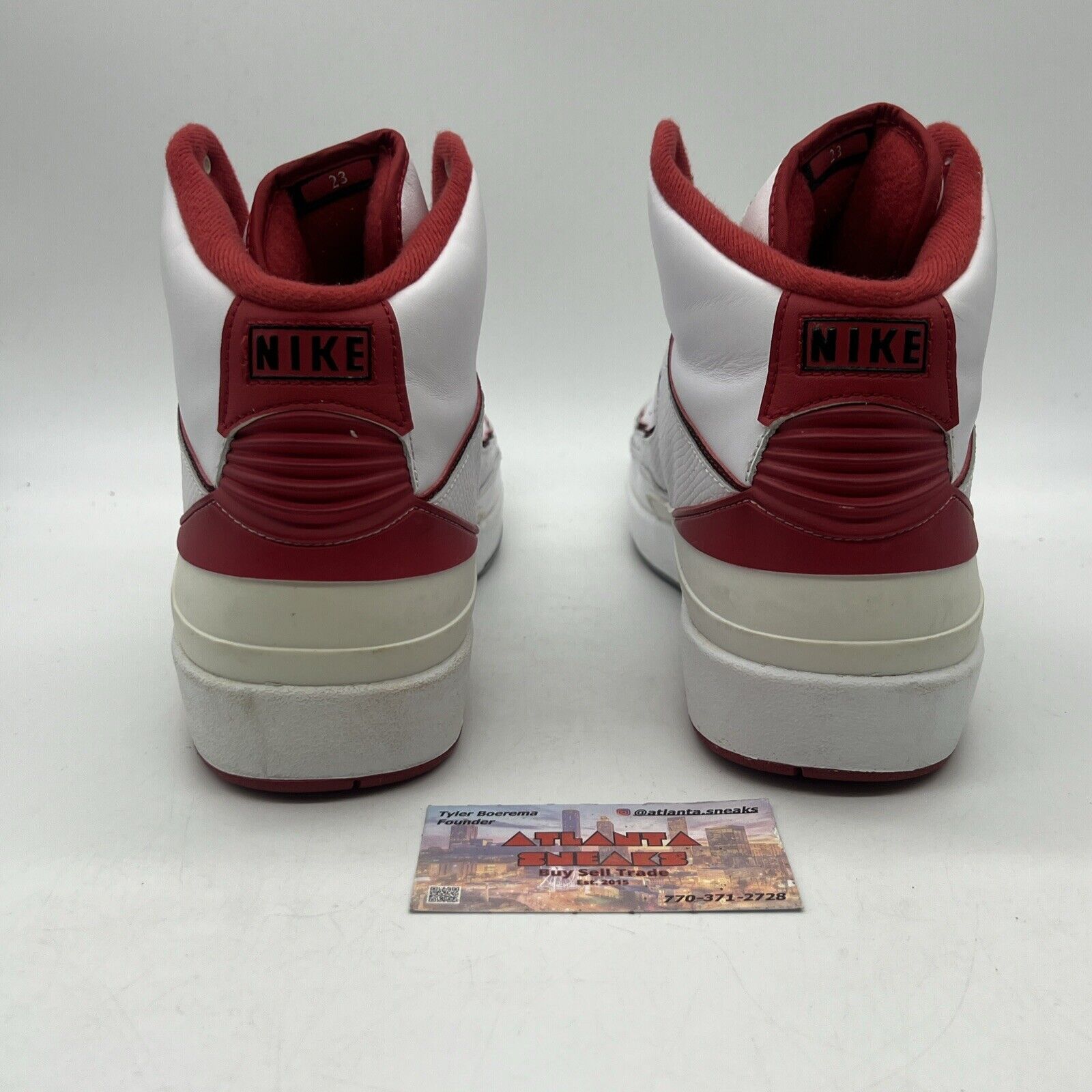 Size 12 - Air Jordan 2 Retro Chicago Home Red White Black Leather (385475-102)