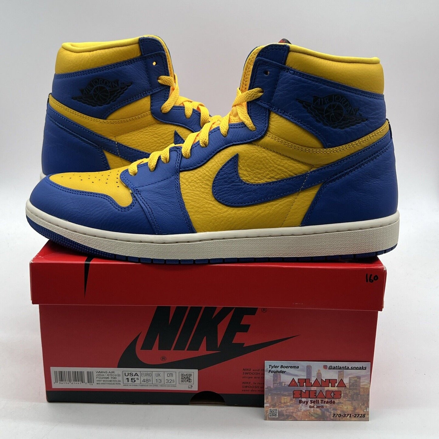 Size 15.5 - Air Jordan 1 Retro OG High Reverse Laney W (FD2596-700)