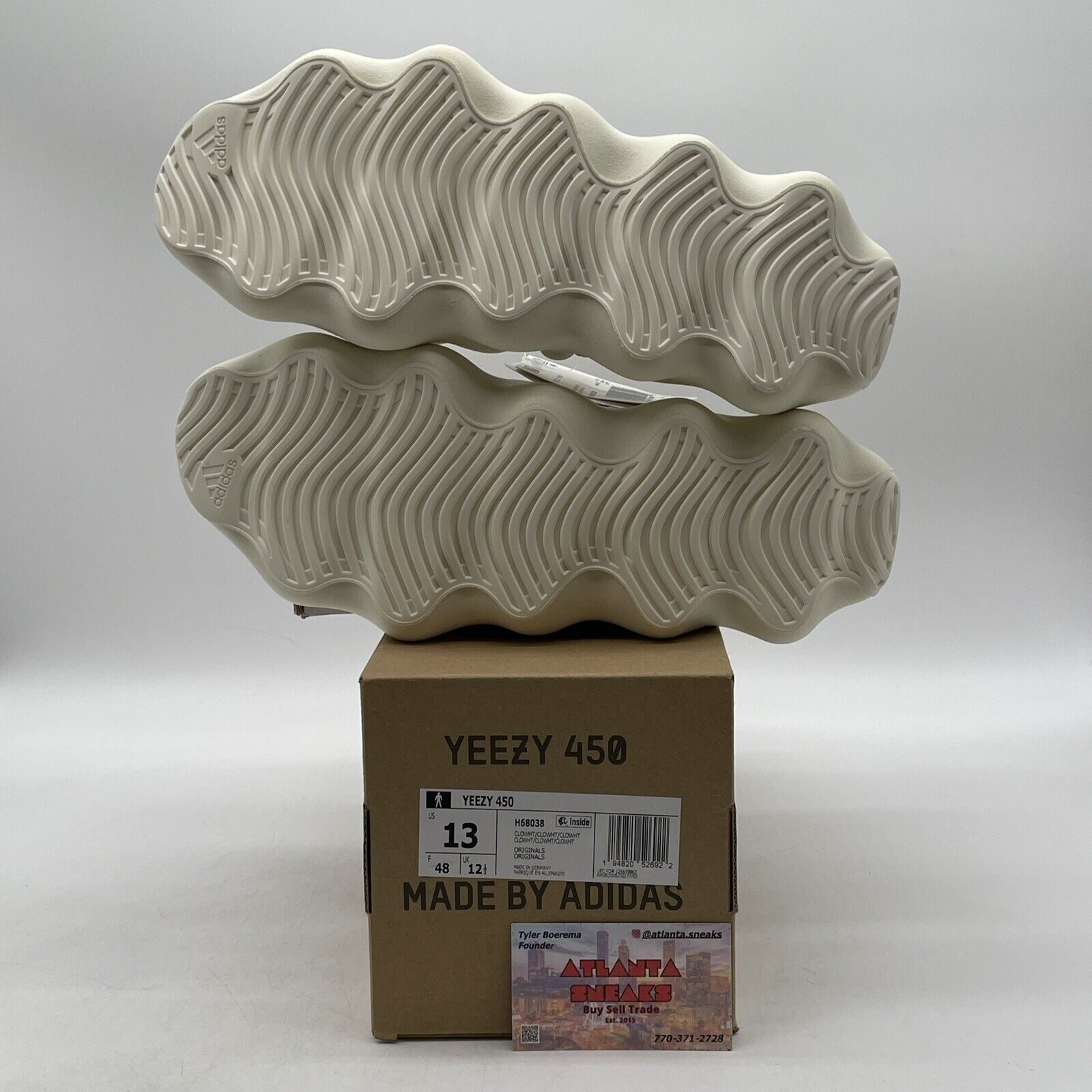 Size 13 - adidas Yeezy 450 Cloud White (H68038)