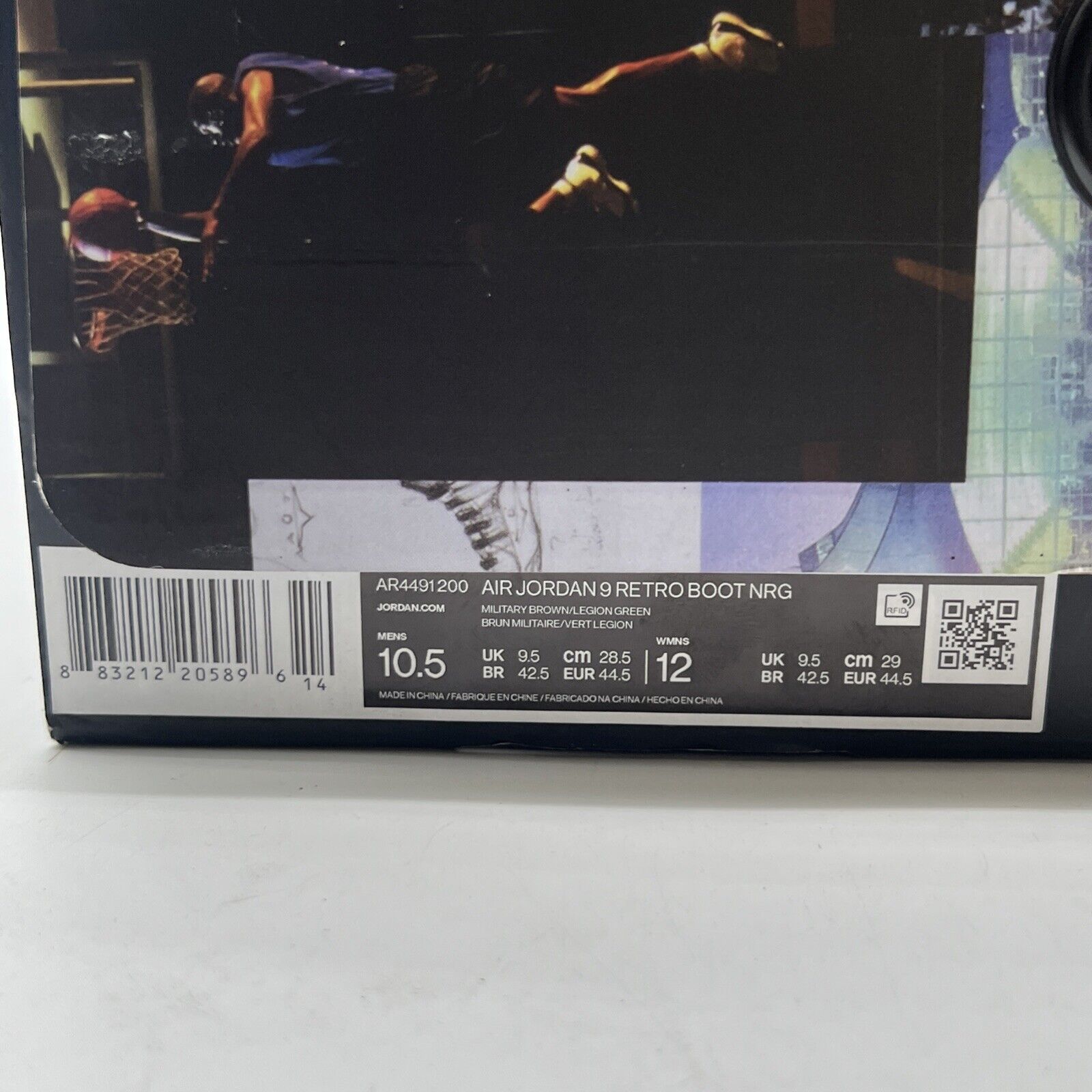 Size 10.5 - Air Jordan 9 Retro NRG Beef And Broccoli 2018 (AR4491-200)