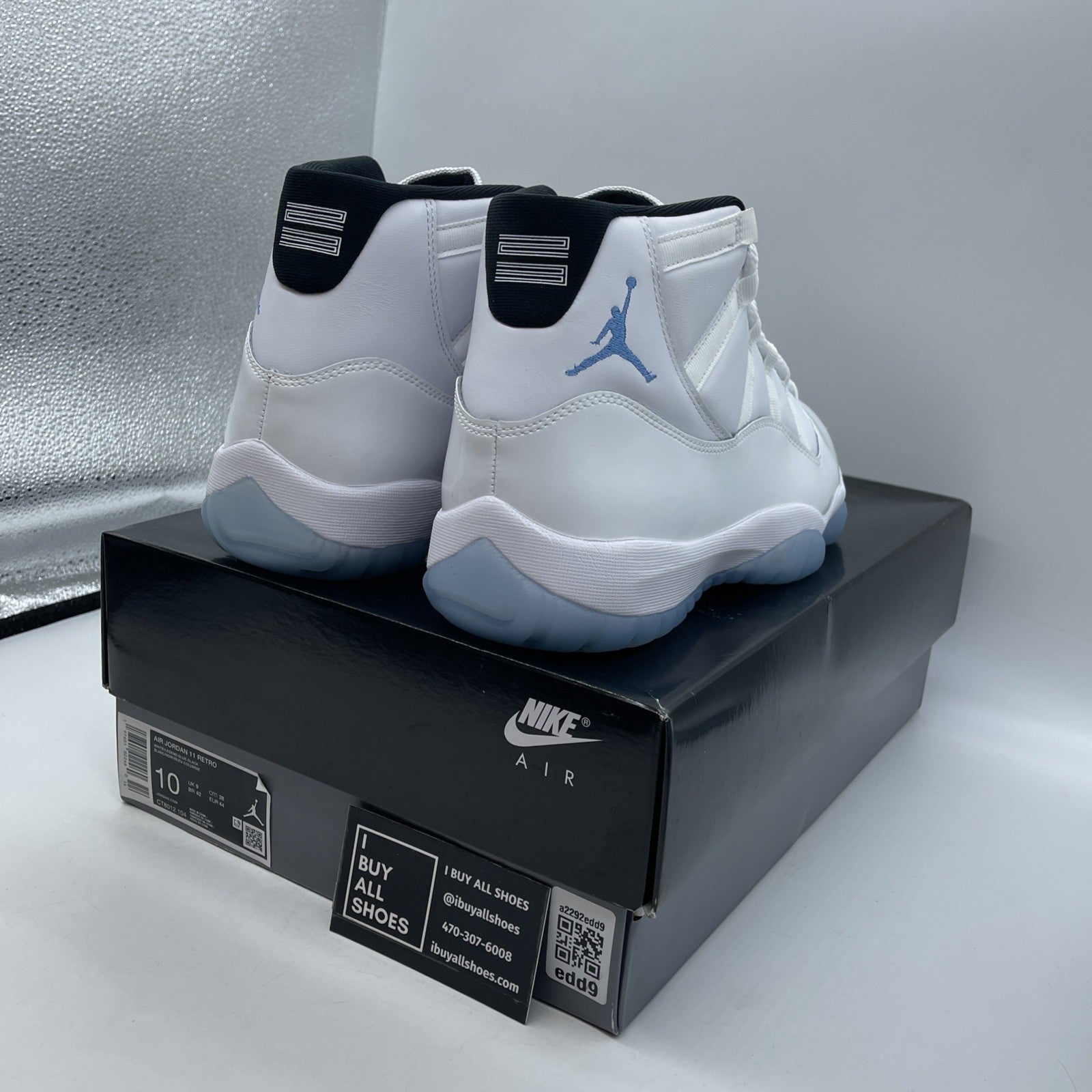 Size 10 - Air Jordan 11 Retro High Legend Blue White Leather (CT8012-104(