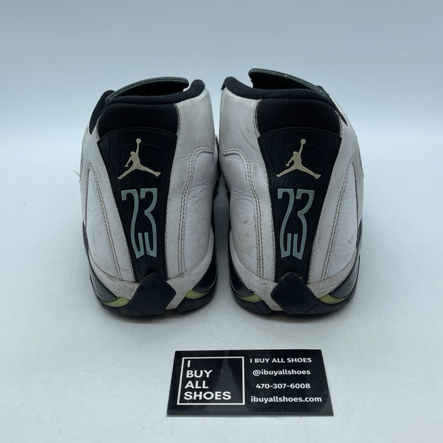 Size 9 - Air Jordan 14 Retro 2016 Oxidized Green White Black Leather(487471-106)