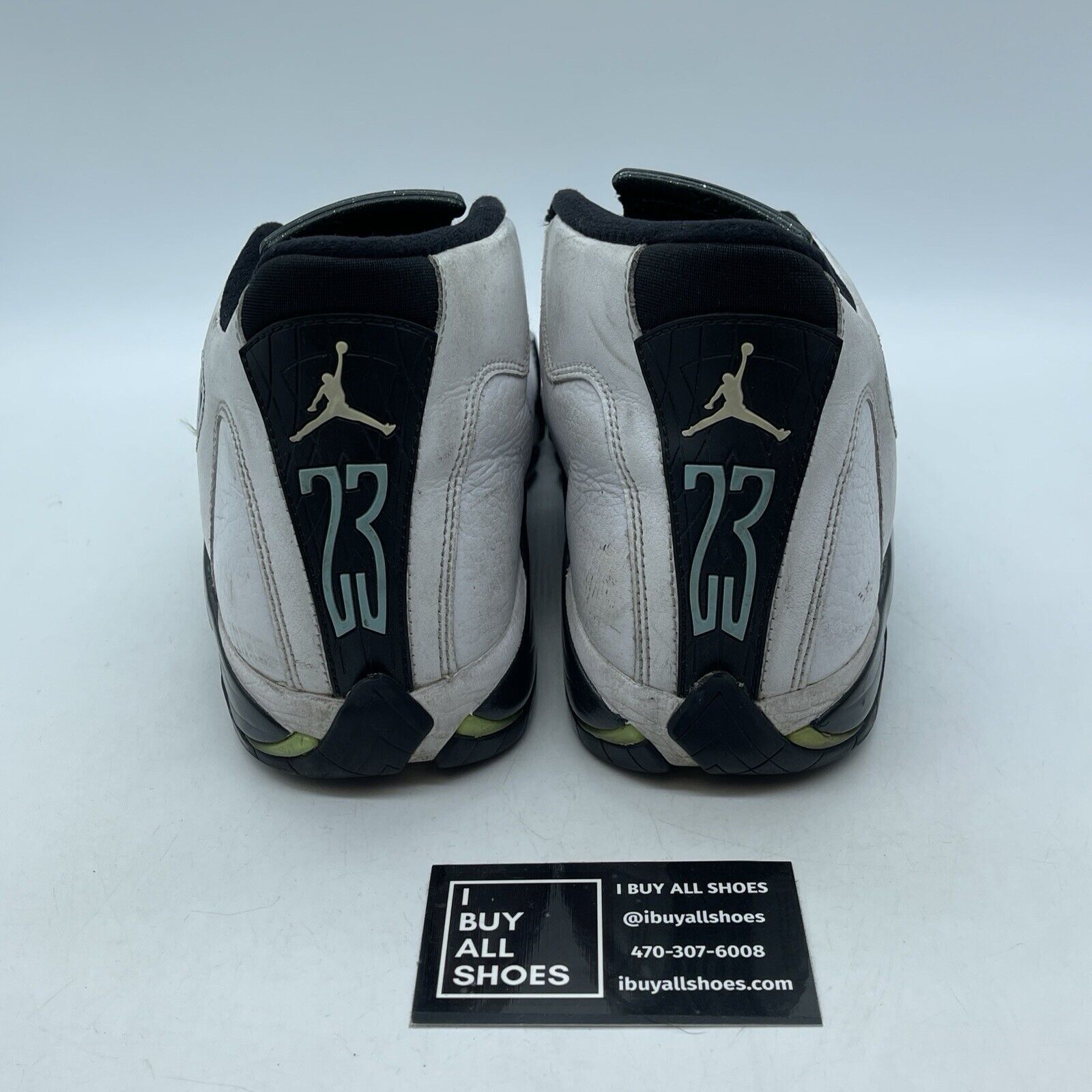 Size 9 - Air Jordan 14 Retro 2016 Oxidized Green White Black Leather(487471-106)