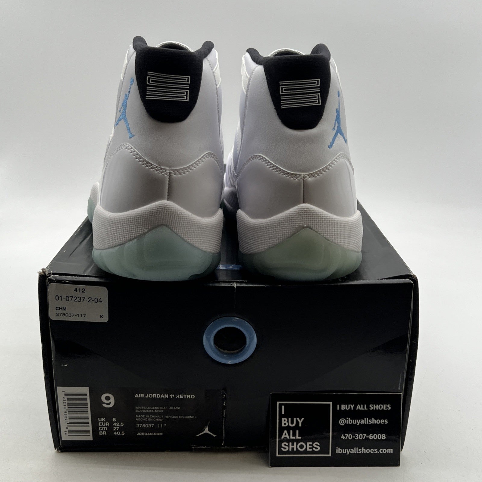 Size 9 - Air Jordan 11 Retro High Legend Blue (378037-117)