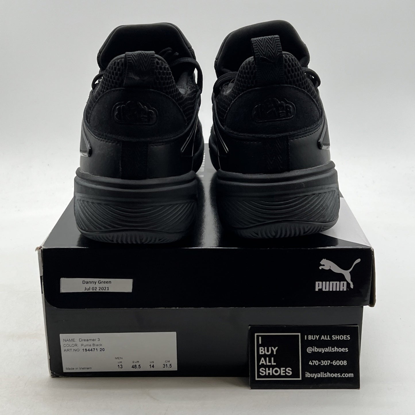 Size 13 - PUMA Dreamer 3 Mid tops: Triple Black (194471-20)