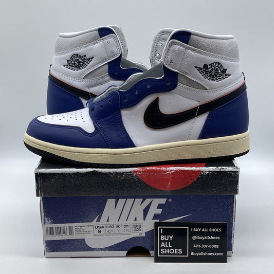 Size 9 - Air Jordan 1 Retro OG High Rare Air Deep Royal Blue (DZ5485-100)