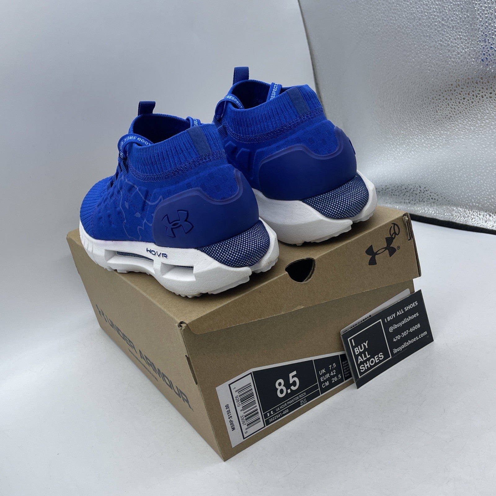Size 8.5 - Under Armour Project Rock x HOVR Phantom Royal (3022541-400)