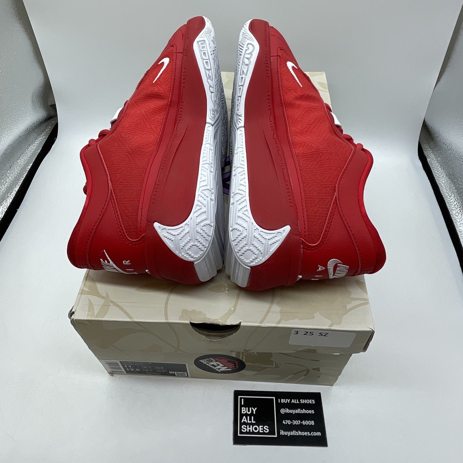 Size 11 - Nike Zoom Freak 5 TB University Red White Suede Leather (DZ2946-600)