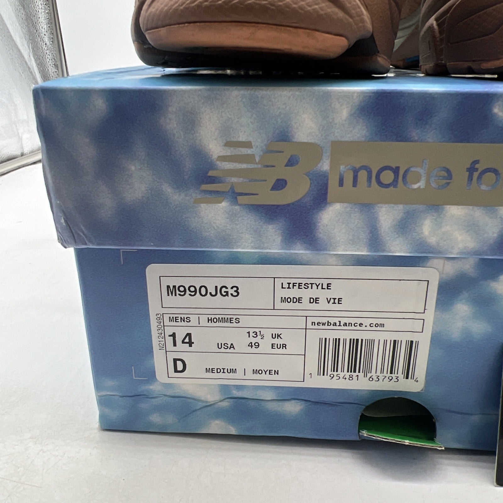 Size 14 -New Balance Joe Freshgoods x 990v3 Made In USA Outside Clothes (M990JG)