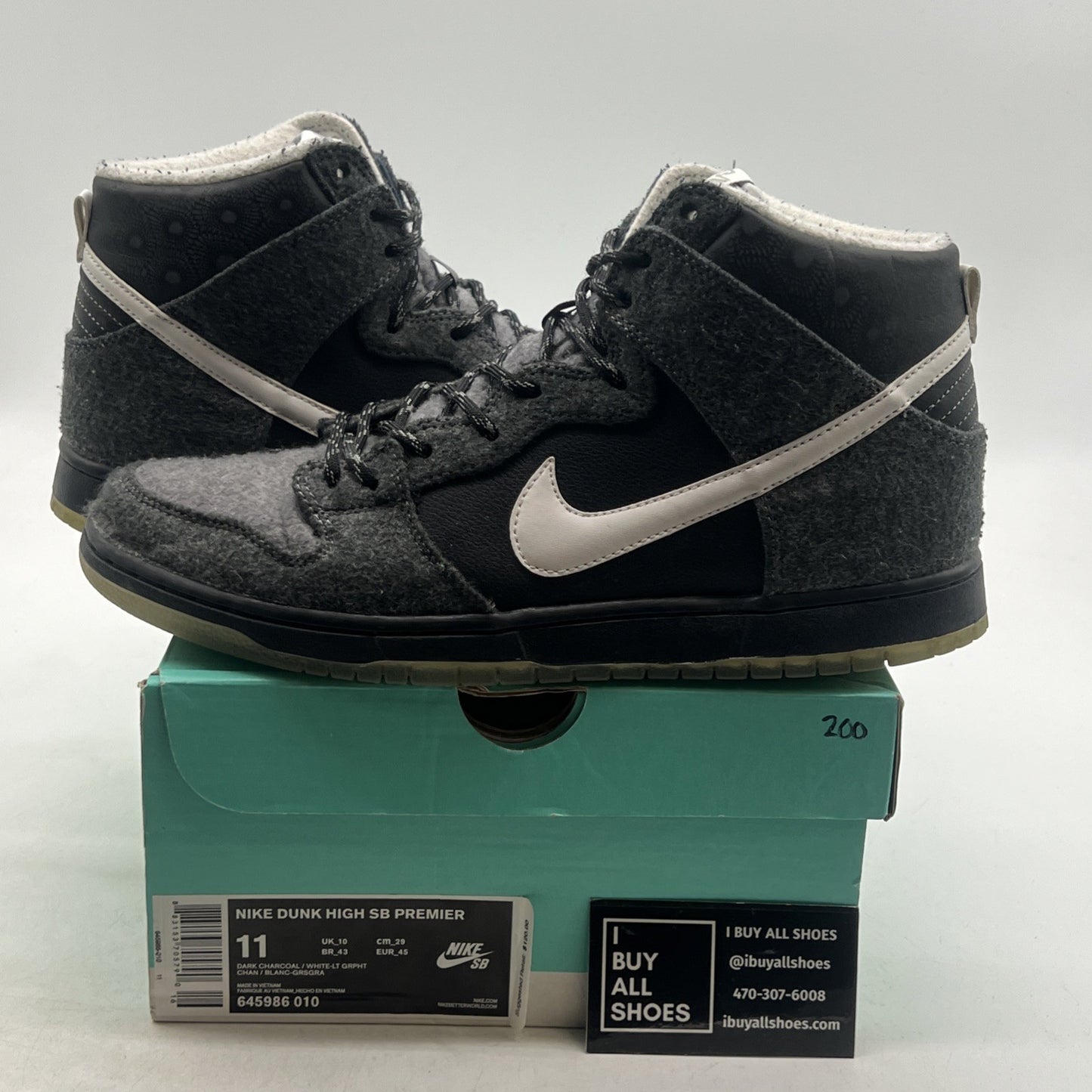 Size 11 - Nike Dunk SB Premier High Petoskey (645986-010)