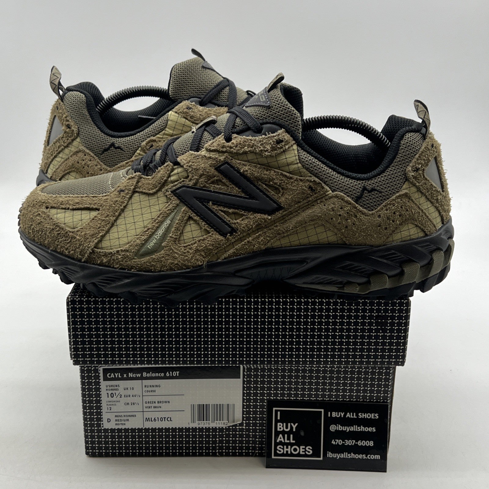 Size 10.5 - New Balance CAYL x 610 Covert Green (ML610TCL)