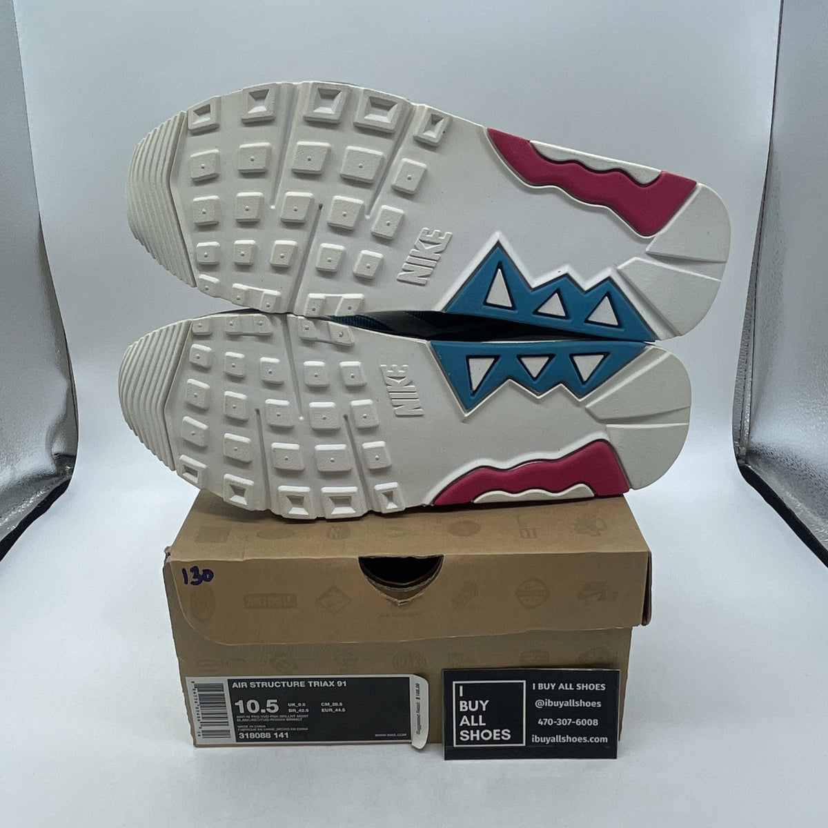 Size 10.5 - Nike Air Structure Triax 91 White (318088-141 318088-141)