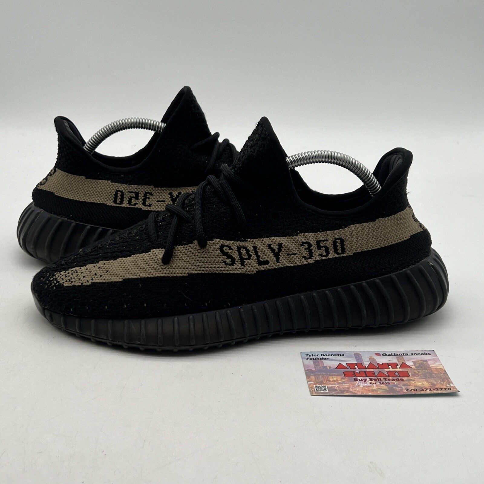 Size 8.5 - adidas Yeezy Boost 350 V2 Green Black (BY9611)