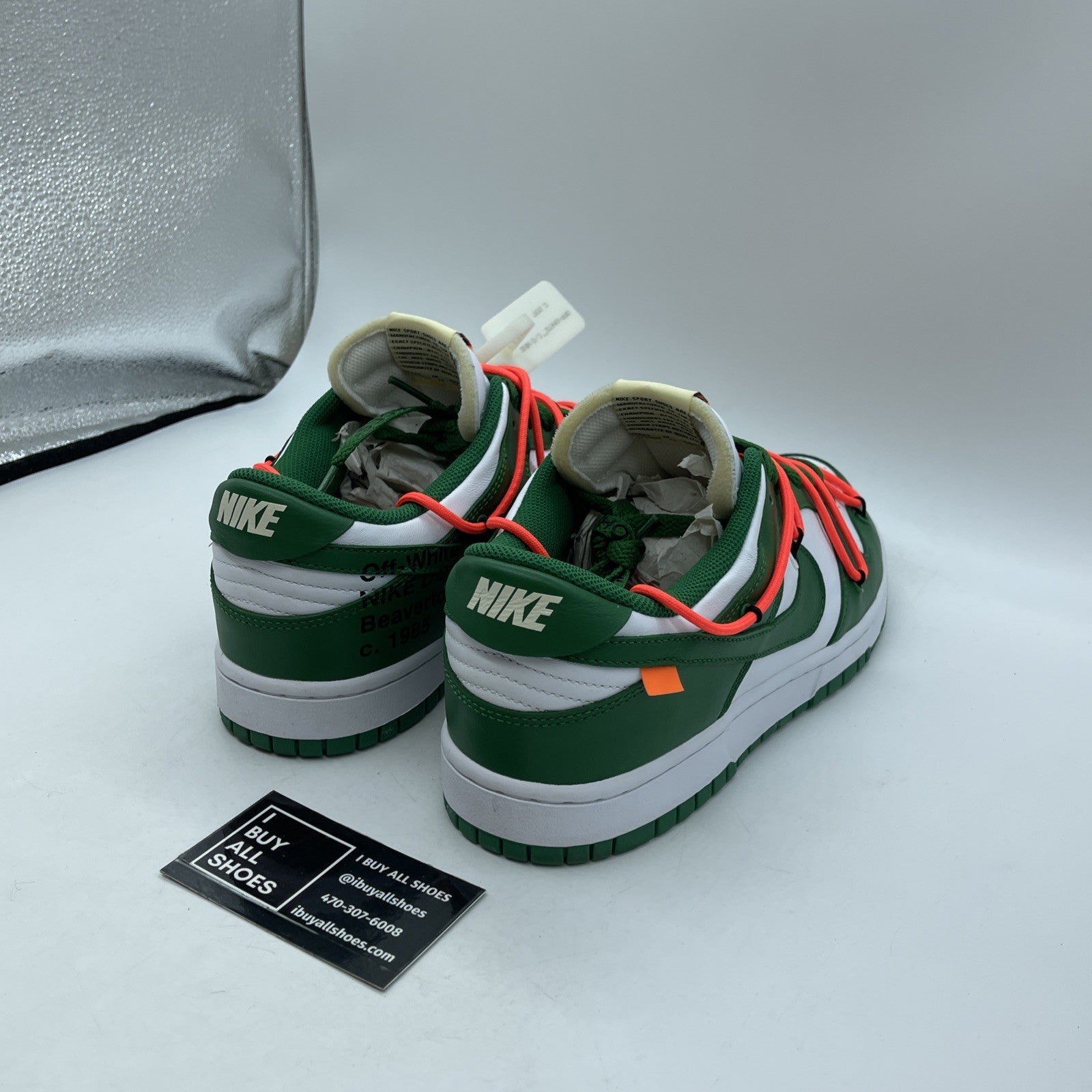 Size 10 - Nike Dunk Low x OFF-WHITE Pine Green White (CT0856-100)