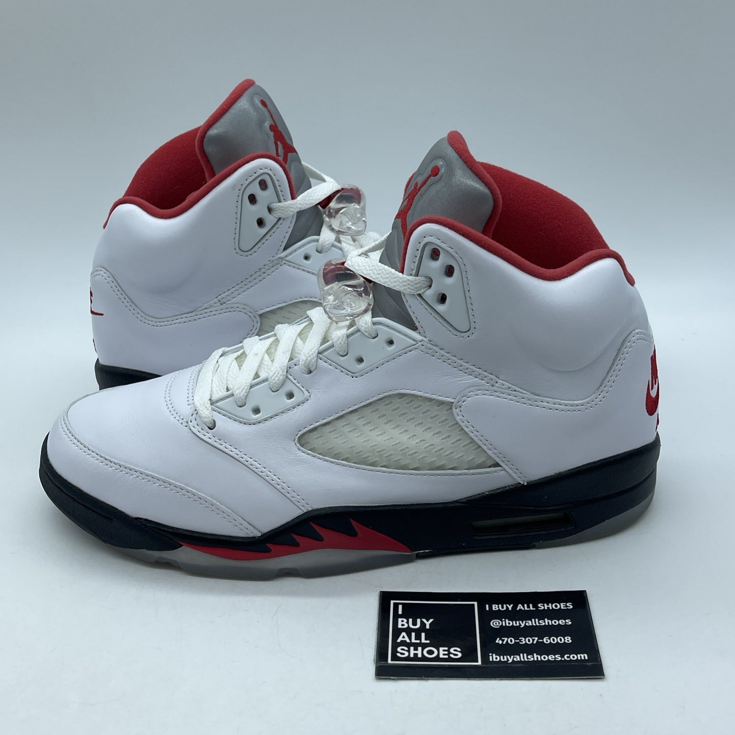 Size 10 - Jordan 5 Retro Mid Fire Red White Black Leather (DA1911-102)