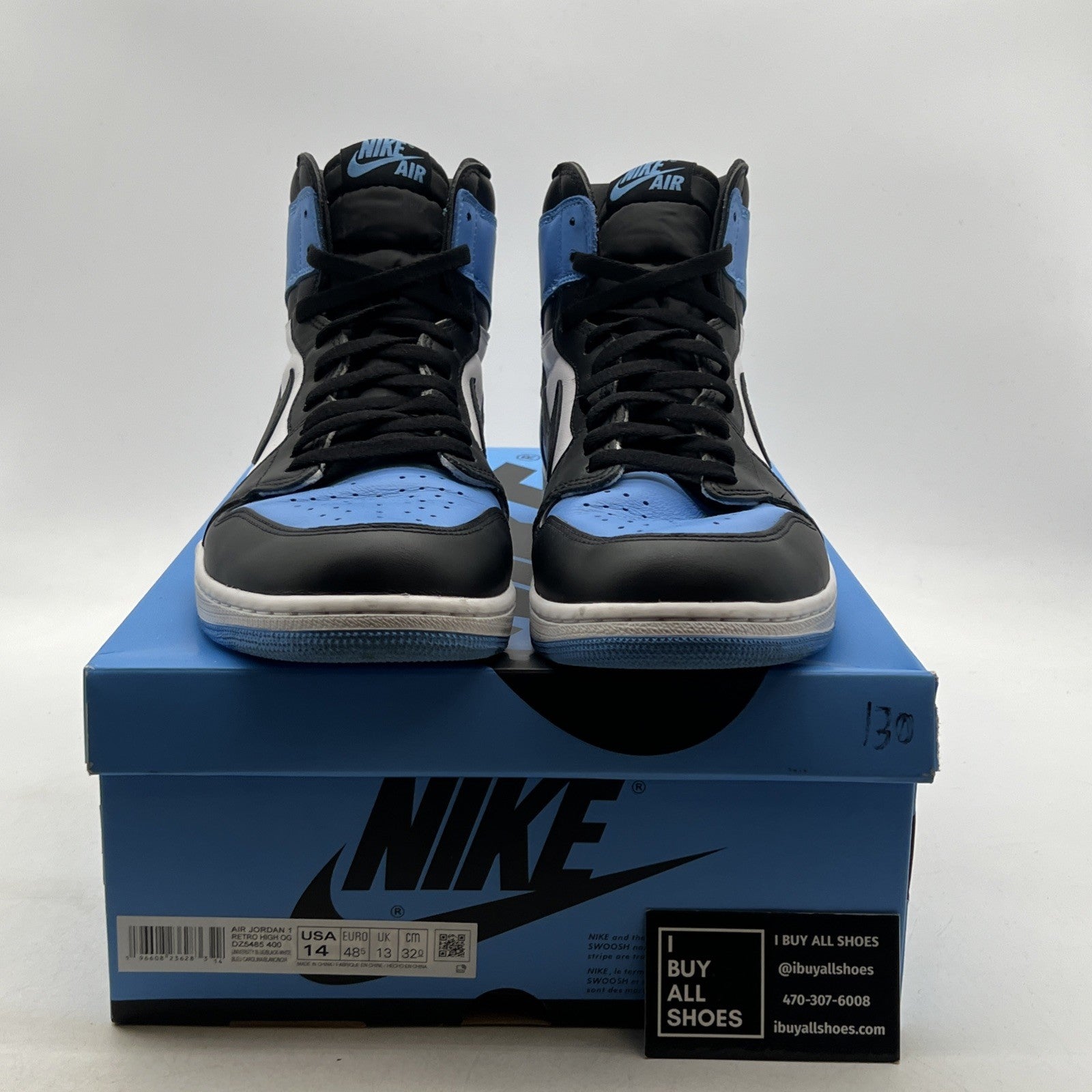 Size 14 - Air Jordan 1 Retro OG High UNC Toe (DZ5485-400)