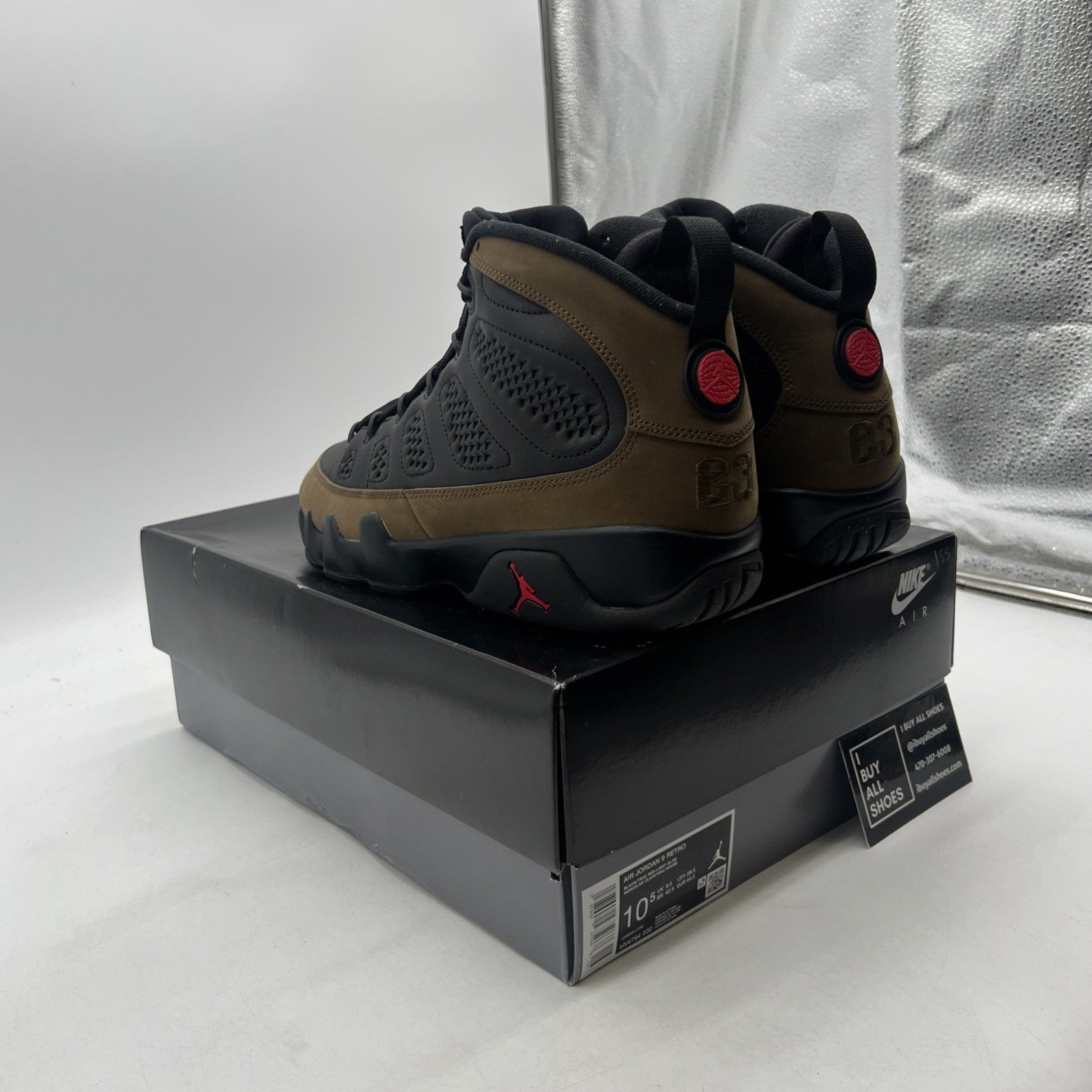 Size 10.5 - Air Jordan 9 Retro 2024 Olive (HV4794-030)