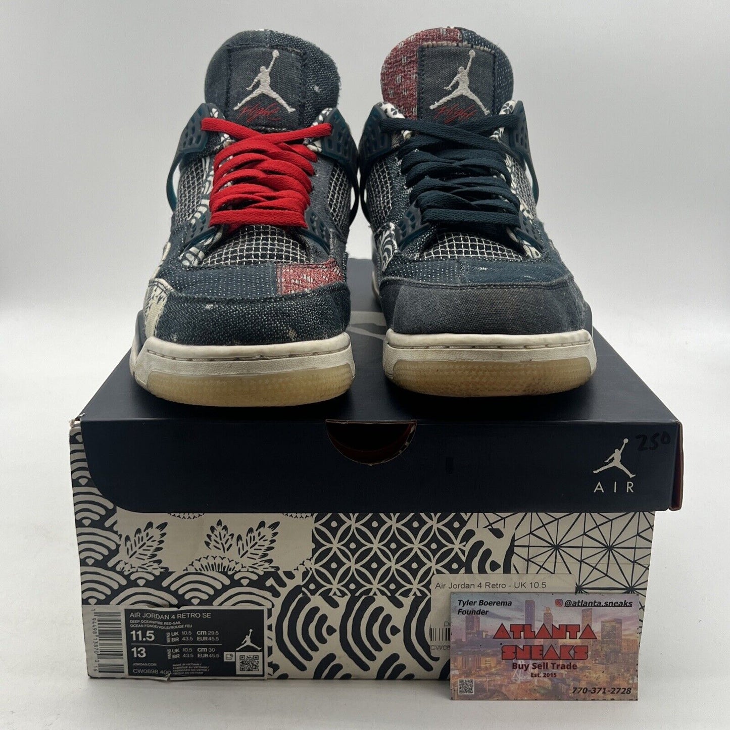 Size 11.5 - Air Jordan 4 Retro SE Sashiko (CW0898-400)