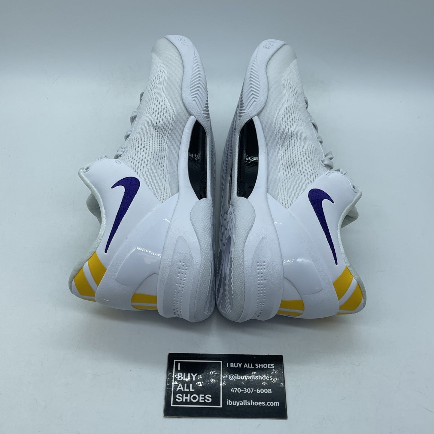Size 9 - Nike Kobe 8 Protro Lakers Home  Unreleased White Suede (HF9550-100)