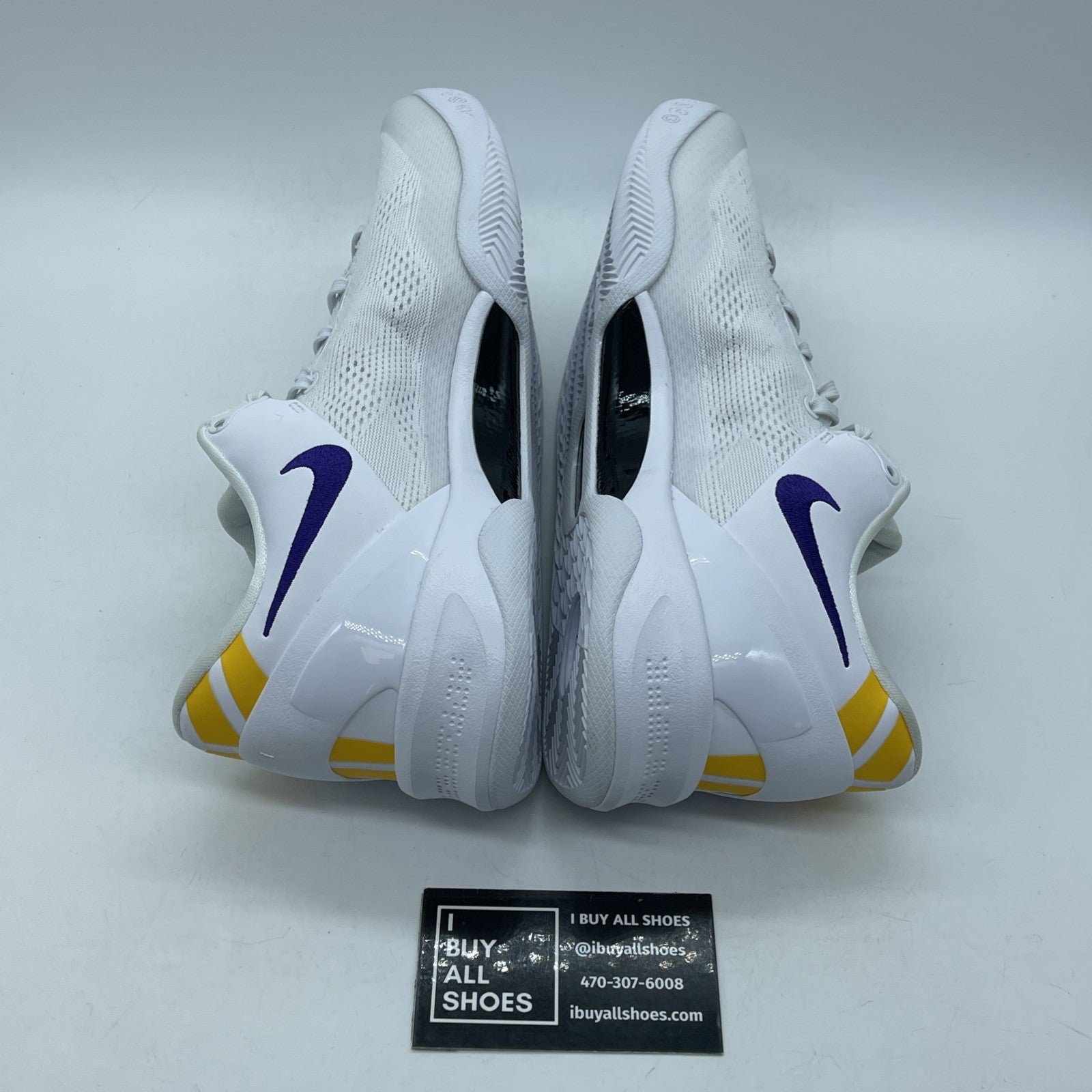 Size 9 - Nike Kobe 8 Protro Lakers Home  Unreleased White Suede (HF9550-100)