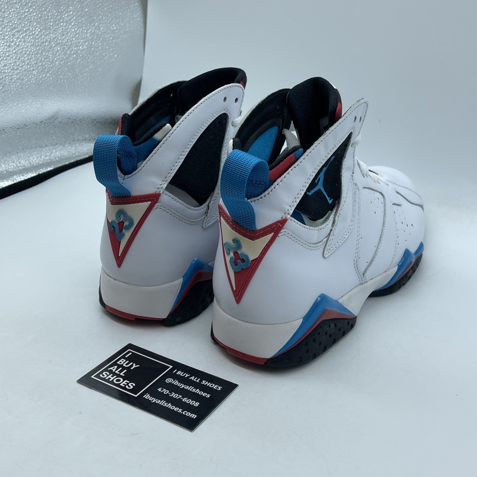 Size 9 - Air Jordan 7 Retro Orion White Black Suede (304775-105)