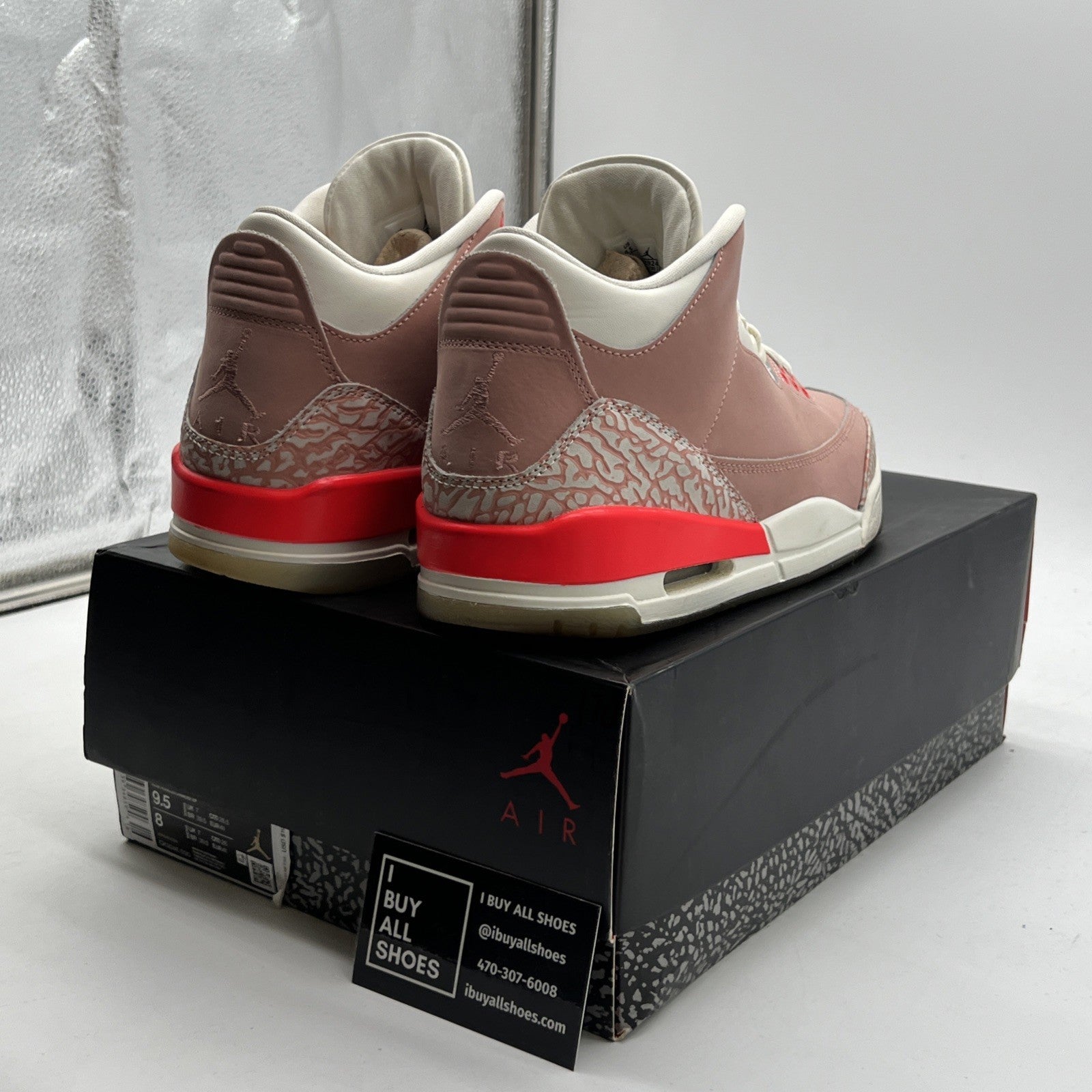 Size 9.5 - Air Jordan 3 Retro Rust Pink W (CK9246-600)