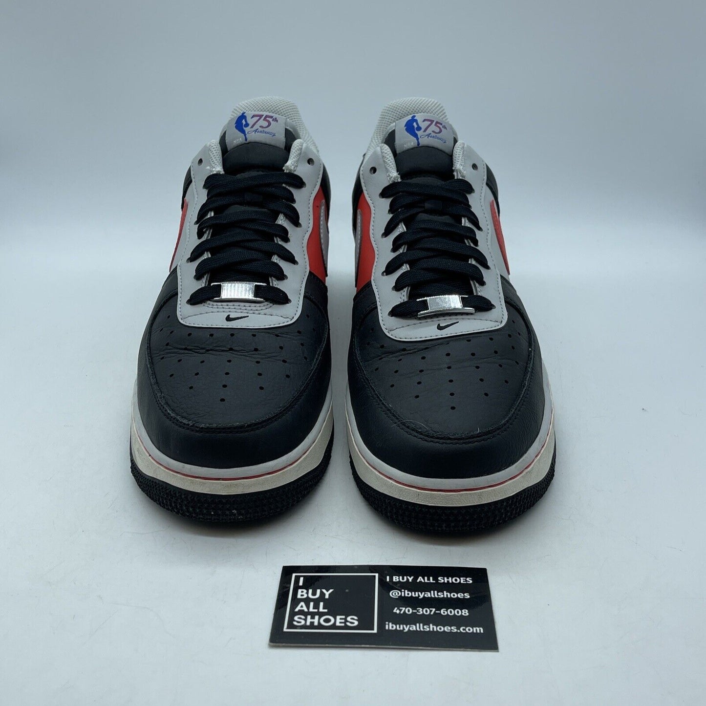 Size 12- Nike Air Force 1 '07 LV8 x NBA 75th Anniversary Trail Blazers Black