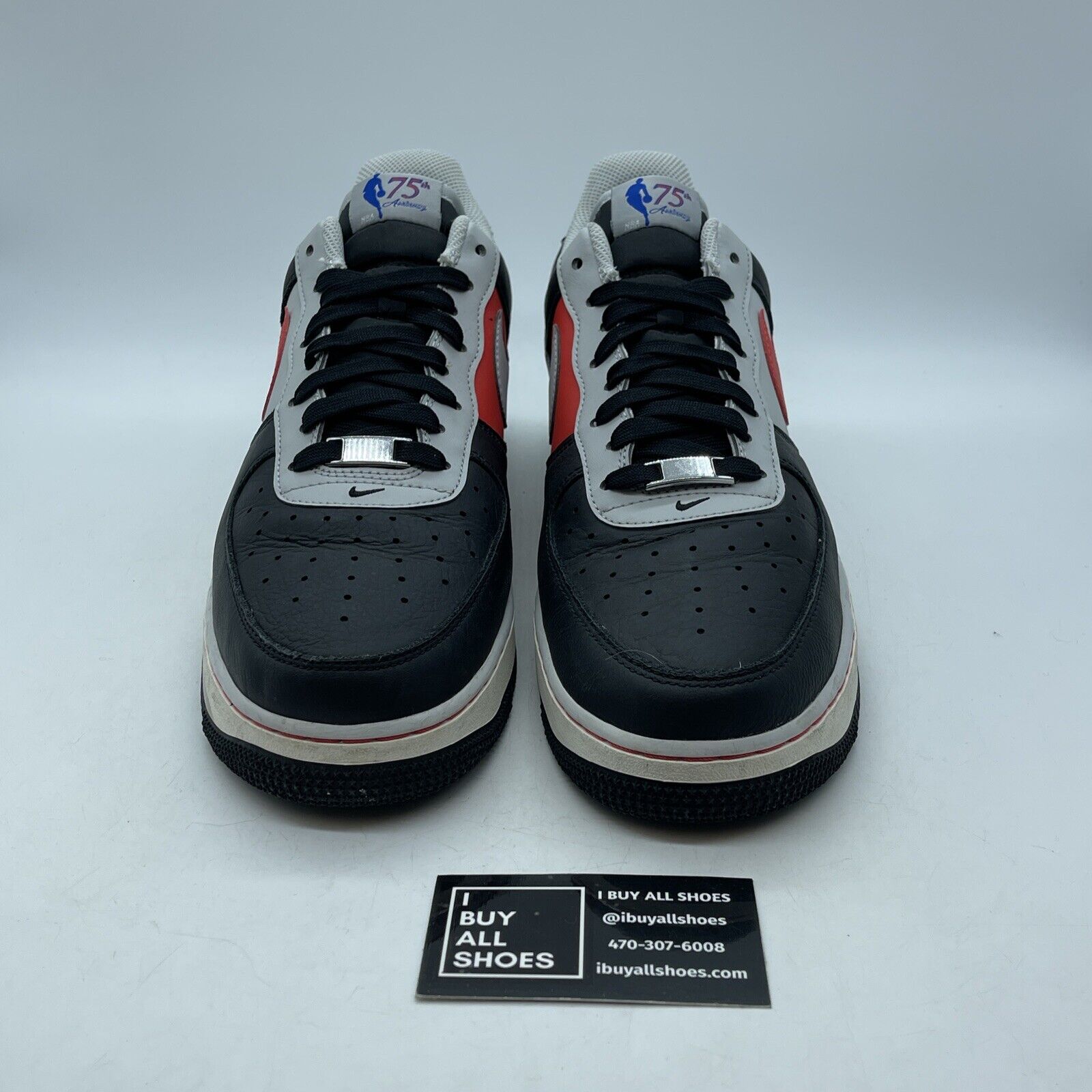 Size 12- Nike Air Force 1 '07 LV8 x NBA 75th Anniversary Trail Blazers Black