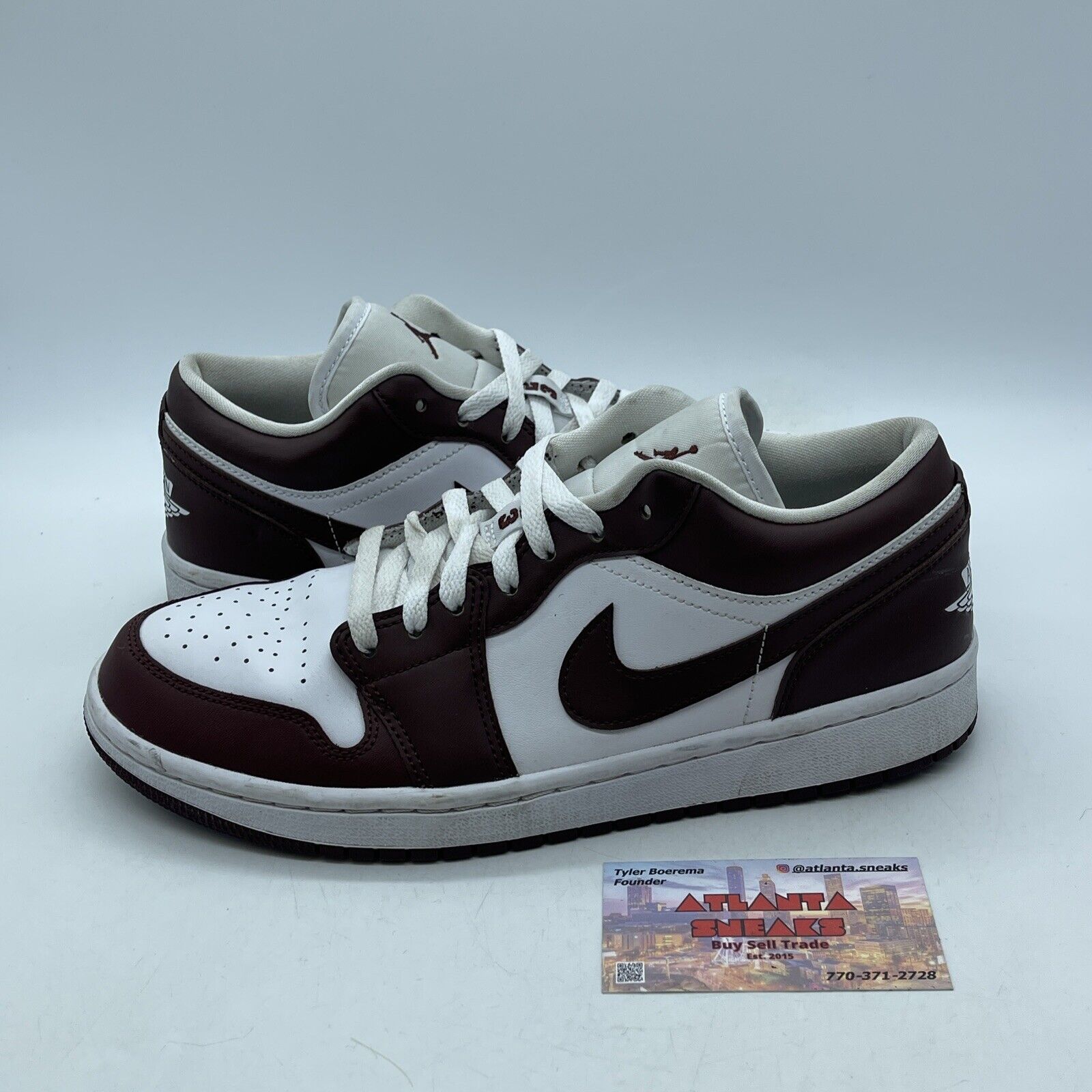 Size 10W - Wmns Air Jordan 1 Low Bronze Eclipse White Brown Leather (DC0774-116)