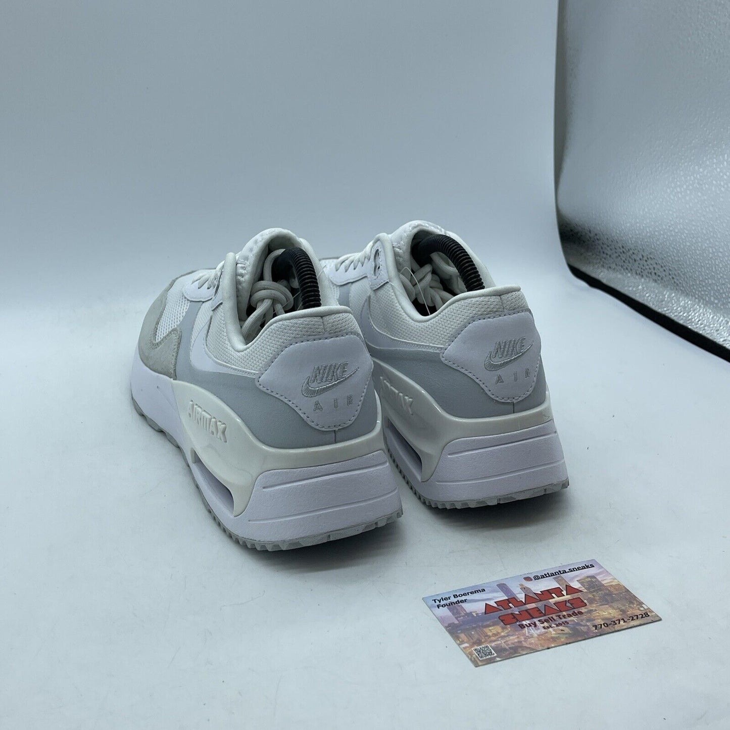 Size 9 - Nike Air Max SYSTM White Pure Platinum  Grey Suede Leather (DM9537)