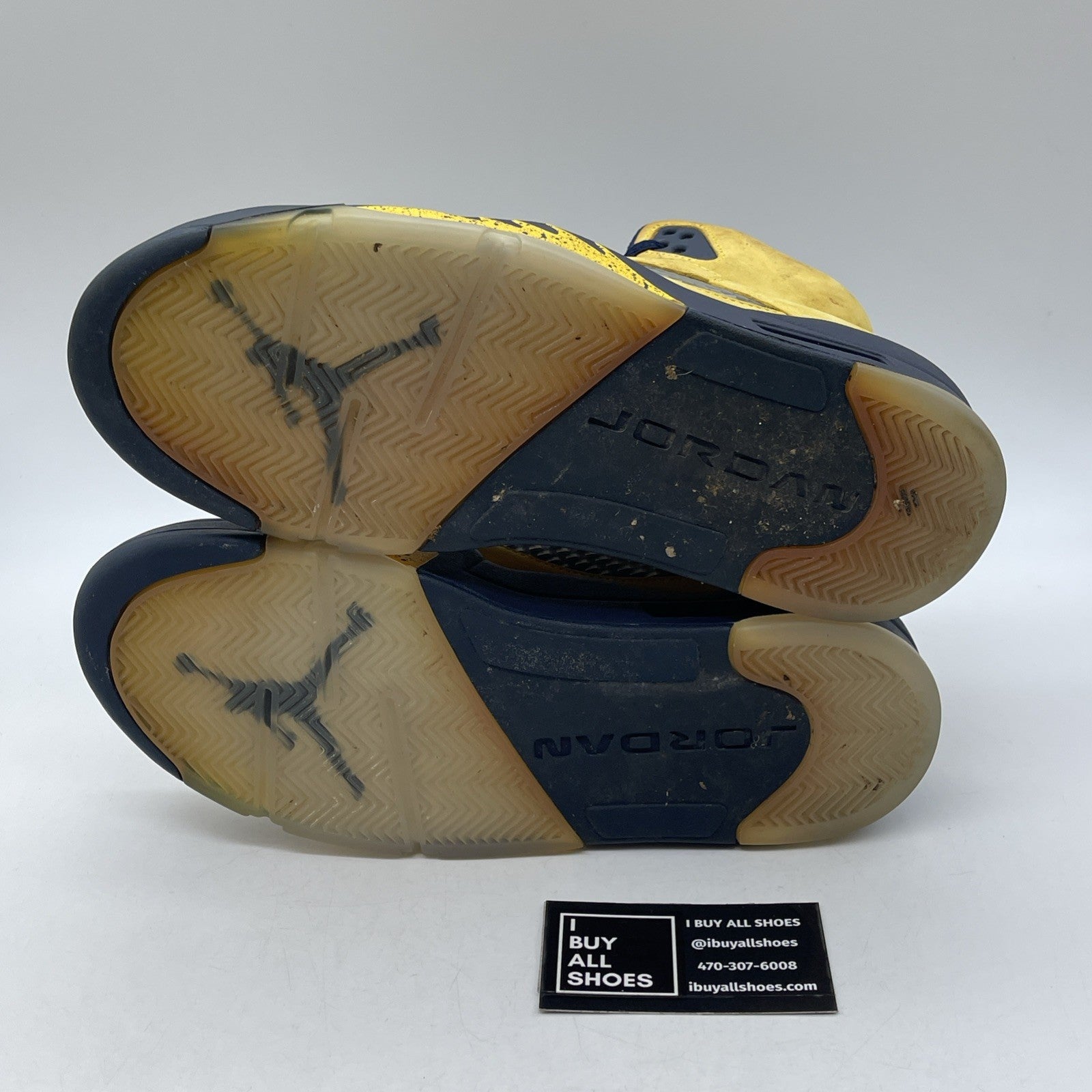 Size 9.5 - Air Jordan 5 Retro SP Michigan Yellow Blue Suede (CQ9541-704)