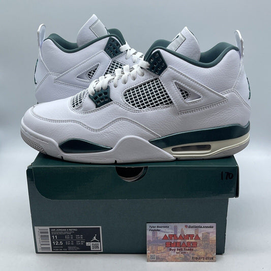 Size 11 - Air Jordan 4 Retro Oxidized Green White Leather (FQ8138-103)