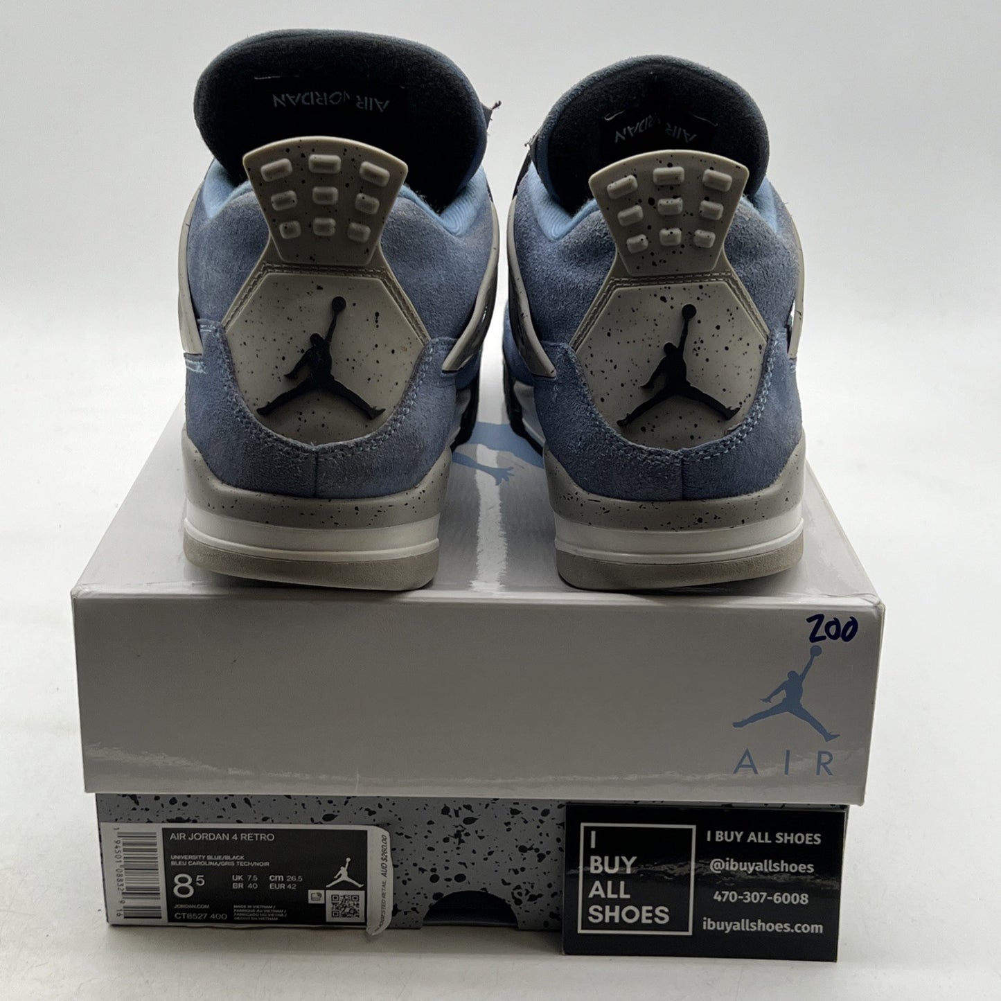 Size 8.5 - Air Jordan 4 Retro Mid University Blue (CT8527-400)