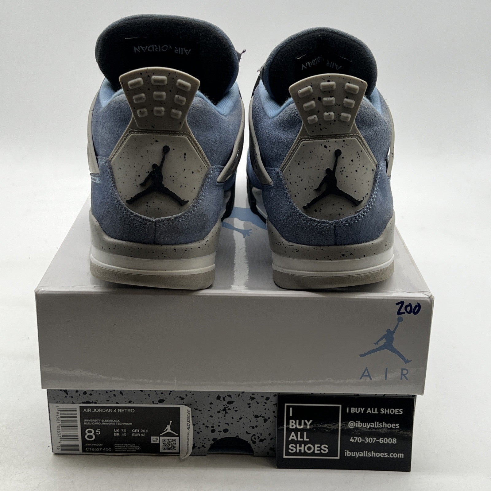 Size 8.5 - Air Jordan 4 Retro Mid University Blue (CT8527-400)