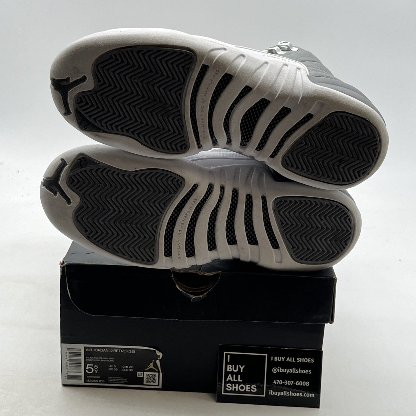 Size 5.5 - Air Jordan 12 Stealth 2022 (153265-015)