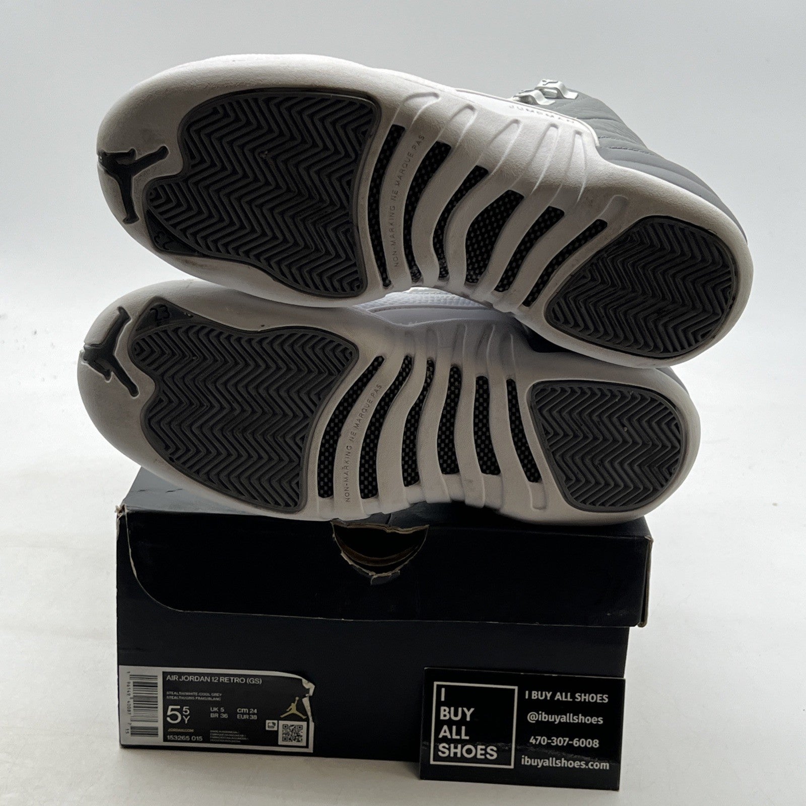 Size 5.5 - Air Jordan 12 Stealth 2022 (153265-015)