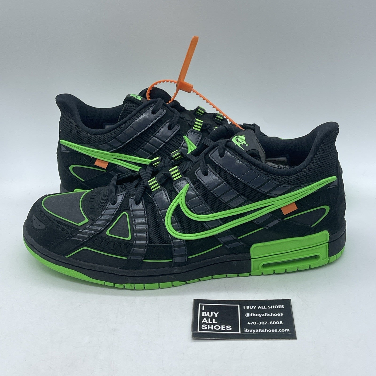 Size 14 - Nike Air Rubber Dunk x Off-White Low Green Strike (CU6015-001)