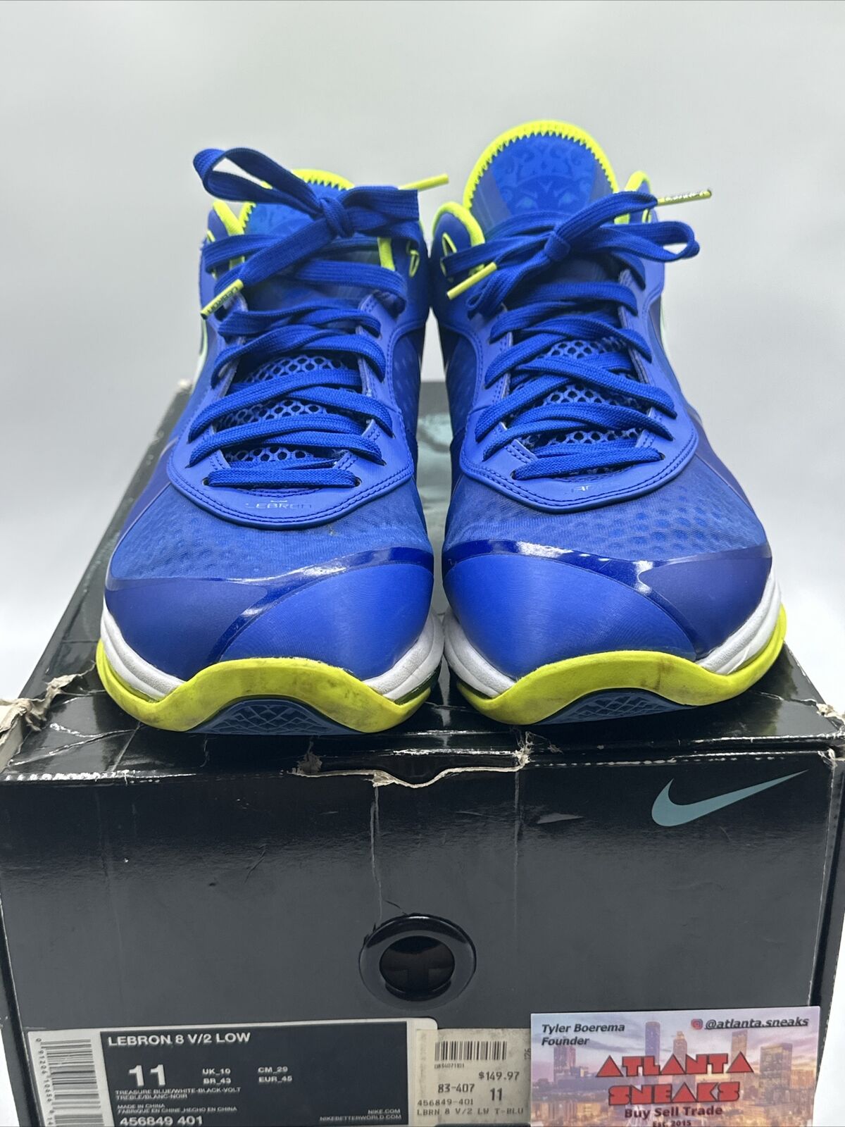 Size 11 - Nike Lebron 8 V/2 Low Sprite 2011