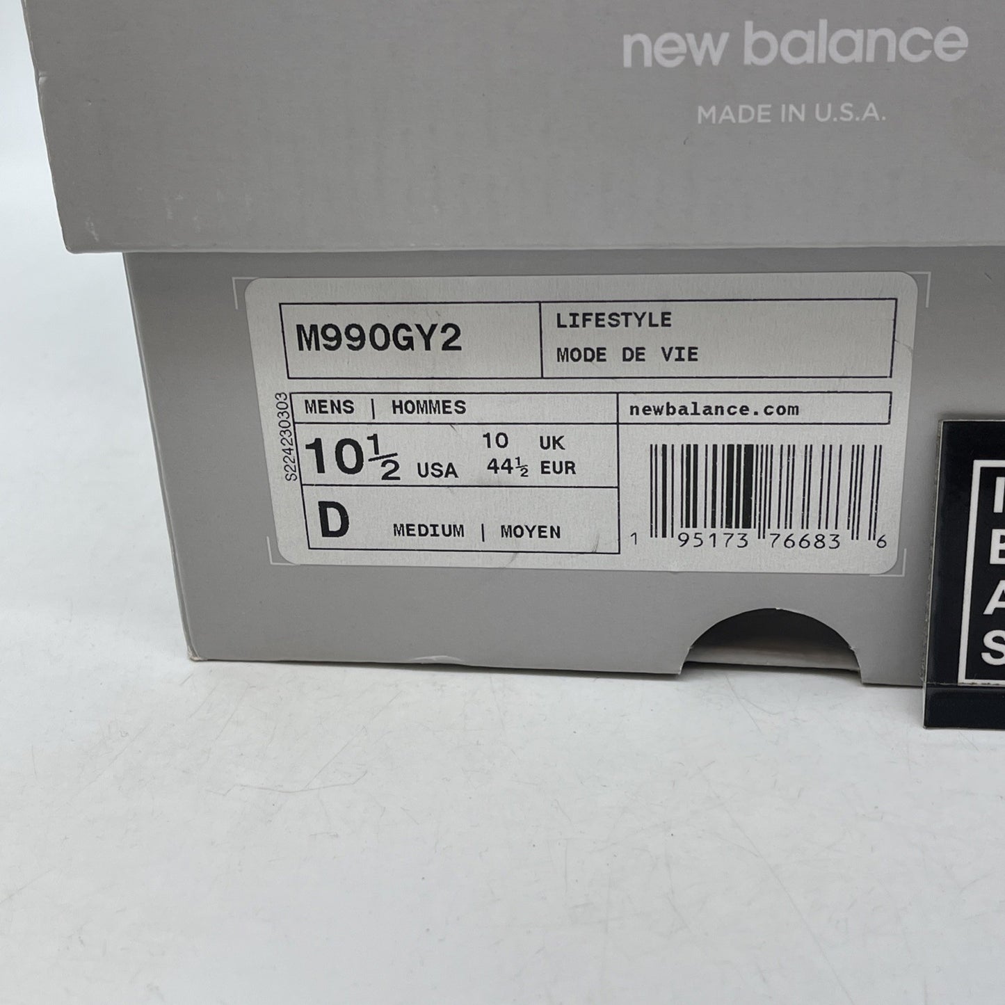 Size 10.5 - New Balance 990v2 Made in USA Grey Suede Leather (M990GY2)