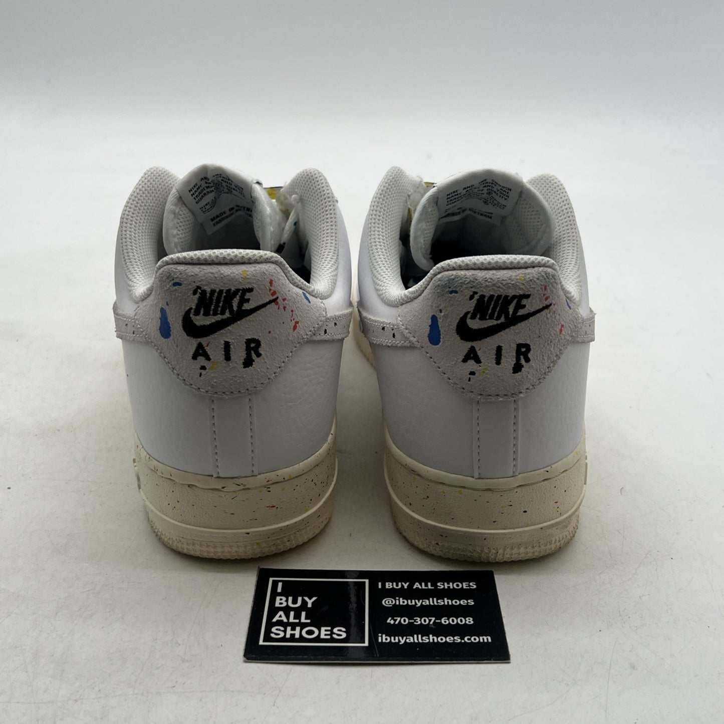Size 10.5 - Nike Air Force 1 '07 LV8 Paint Splatter (CZ0339-100)