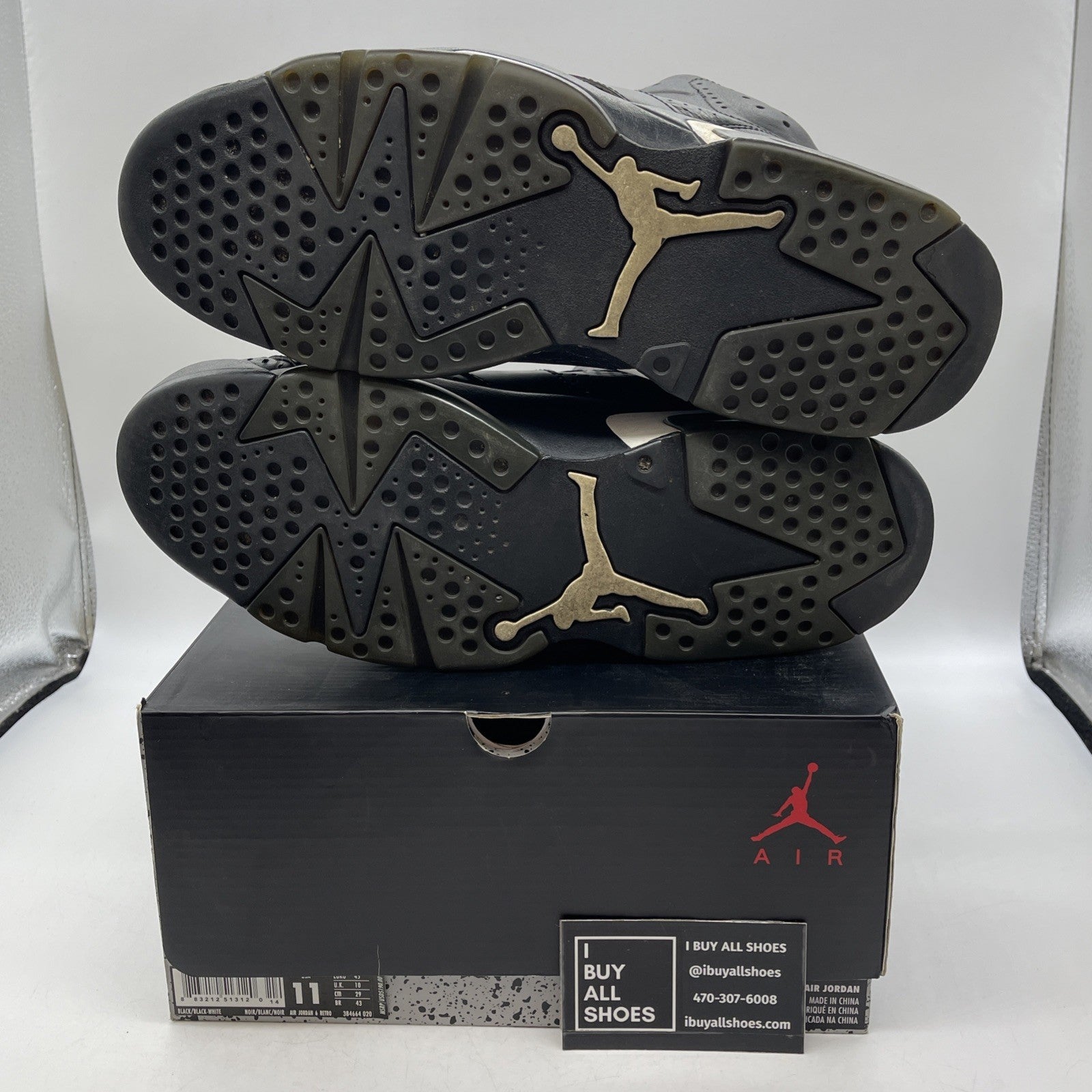 Size 11 - Air Jordan 6 Retro Black Cat (384664-020)