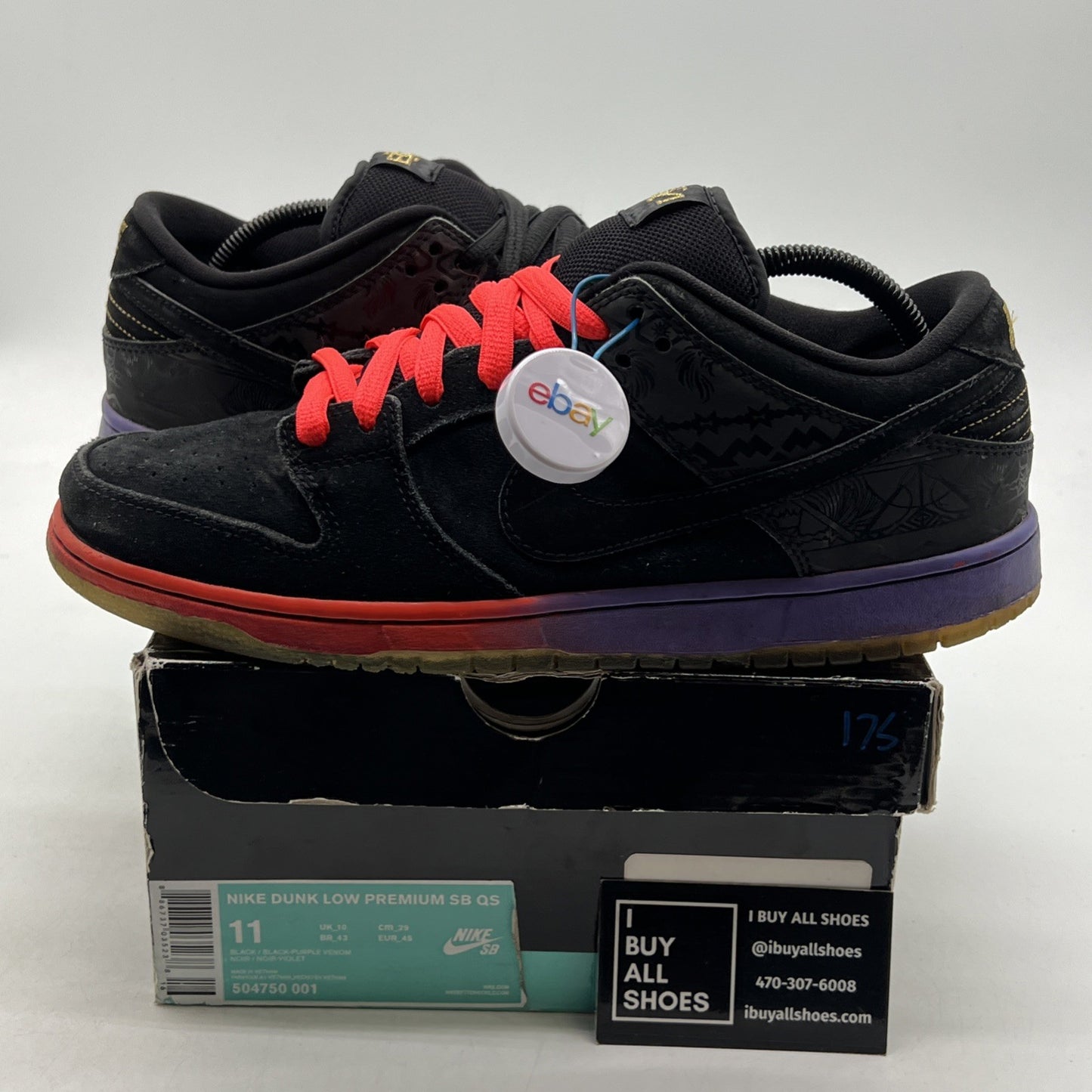 Size 11 - Nike Dunk Premium SB QS Low BHM (504750-001)